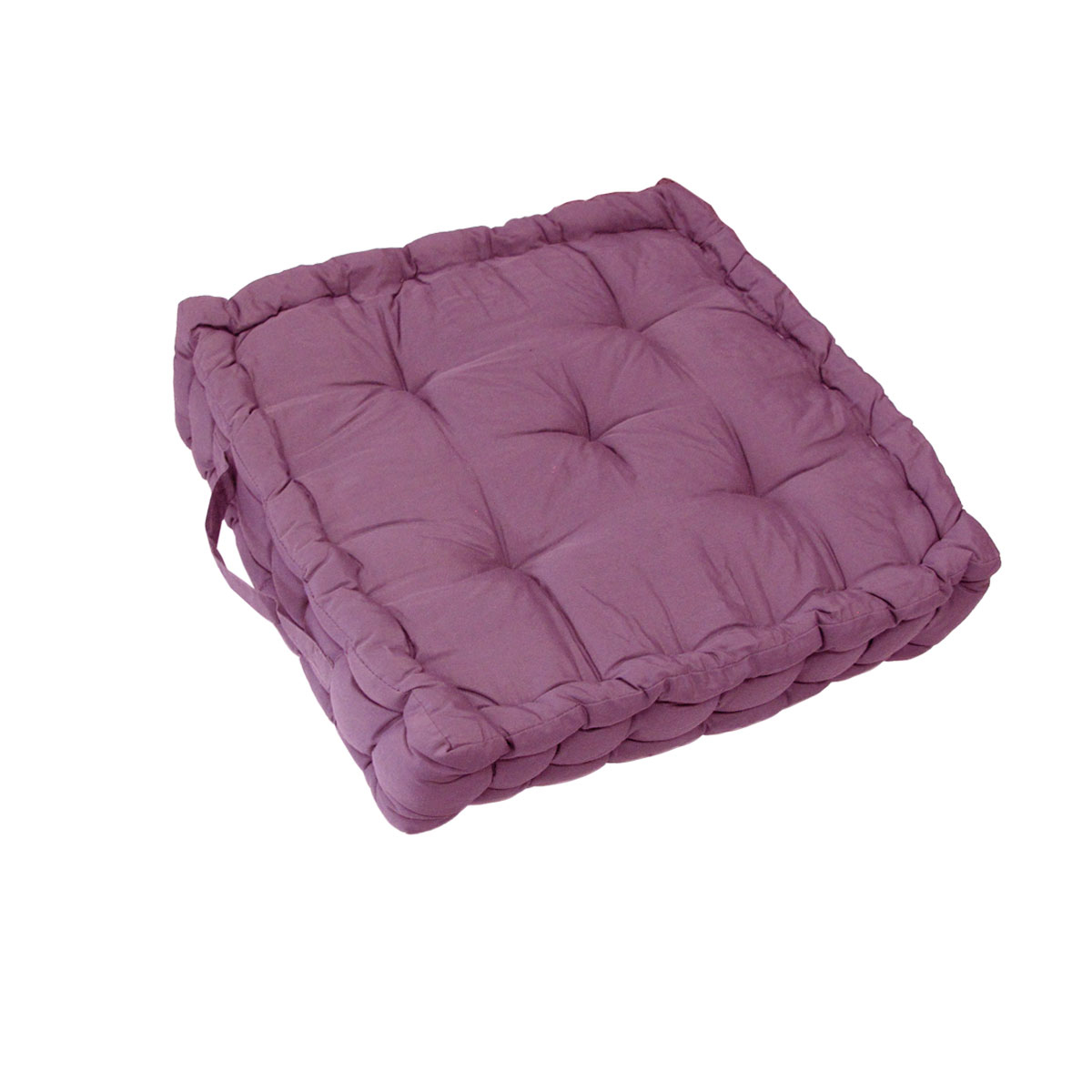 V442-BZO-CHAIRCU-1PCBOXCUSHION-PINK-SQ-98527-00 1 Pc Floor Box Cushion Pad 40 x 40+ 8 cm Dusty Pink - Image 1