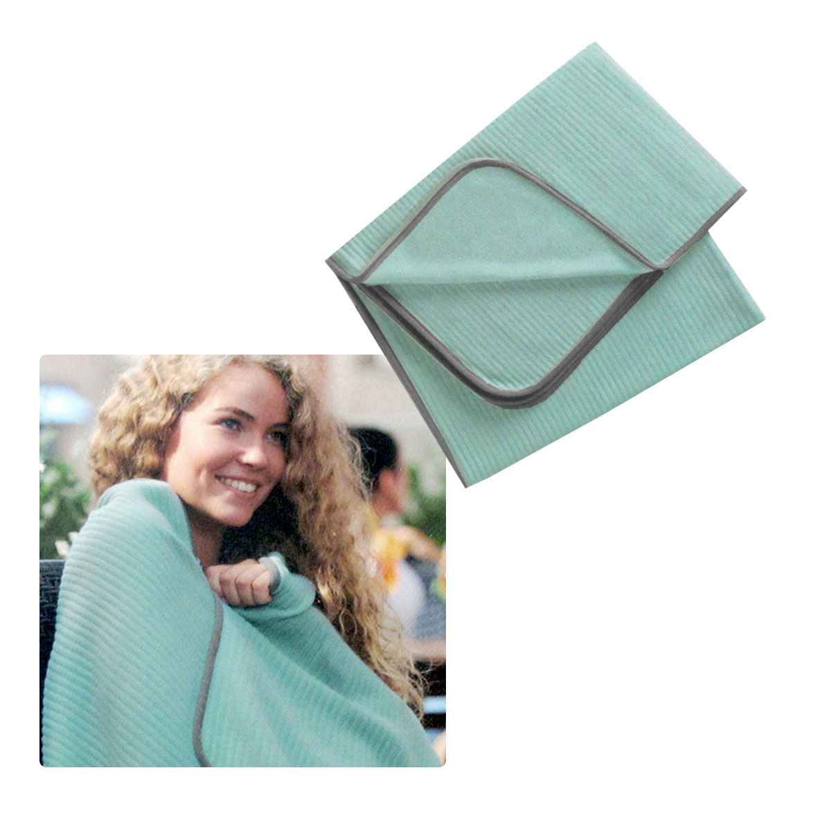 V442-BZO-THROW-RIBBEDPOLAR-SEAFOAM-RE-202503121041-00 250GSM Ribbed Polar Fleece Throw 100 x 150cm Seafoam - Image 1