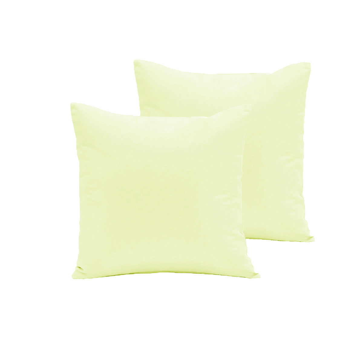 V442-END-PILLOWC-POLYCOTTON-IVORY-EU-98771-00 Pair of Polyester Cotton European Pillowcases Ivory - Image 1