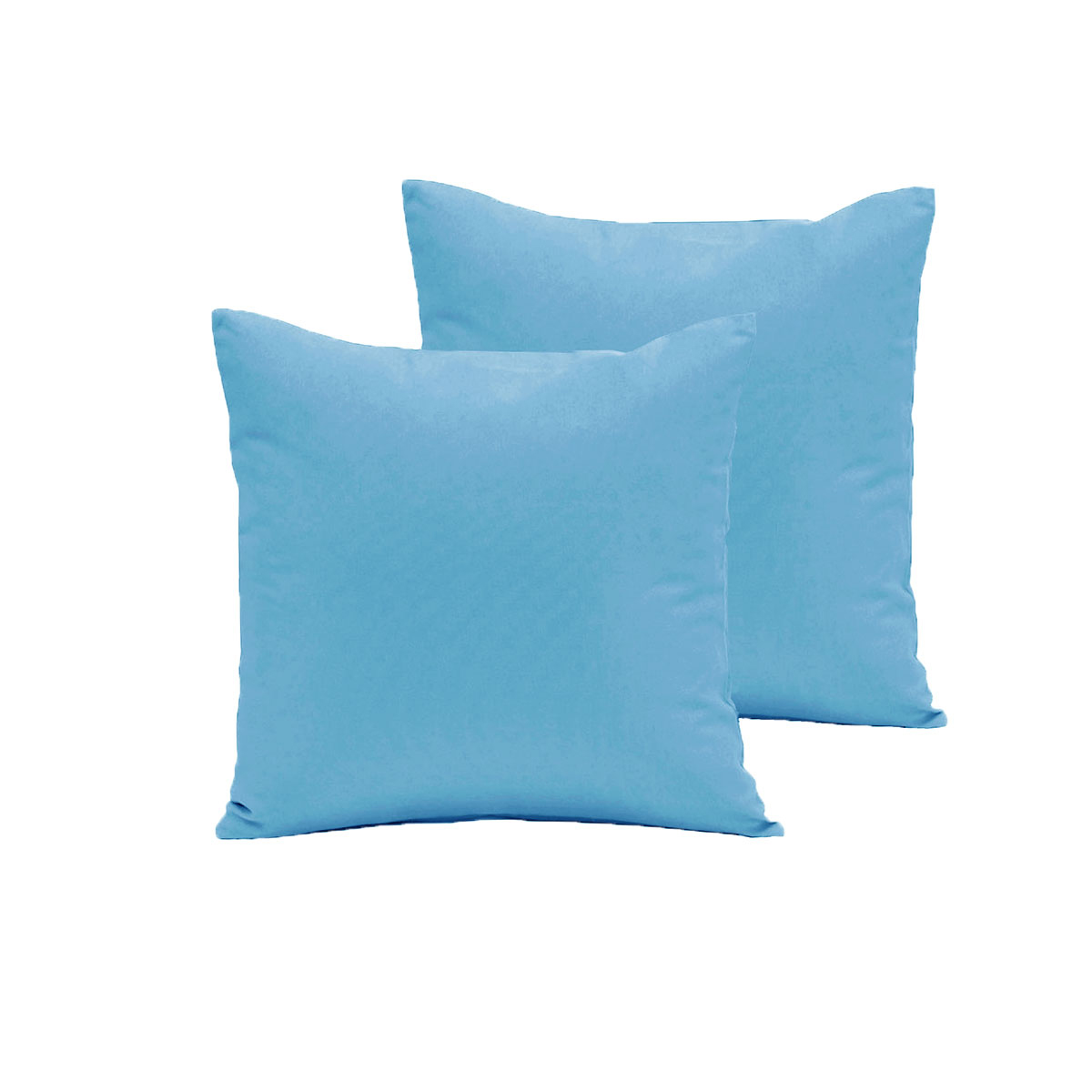 V442-END-PILLOWC-POLYCOTTON-SKY-EU-98776-00 Pair of Polyester Cotton European Pillowcases Sky - Image 1