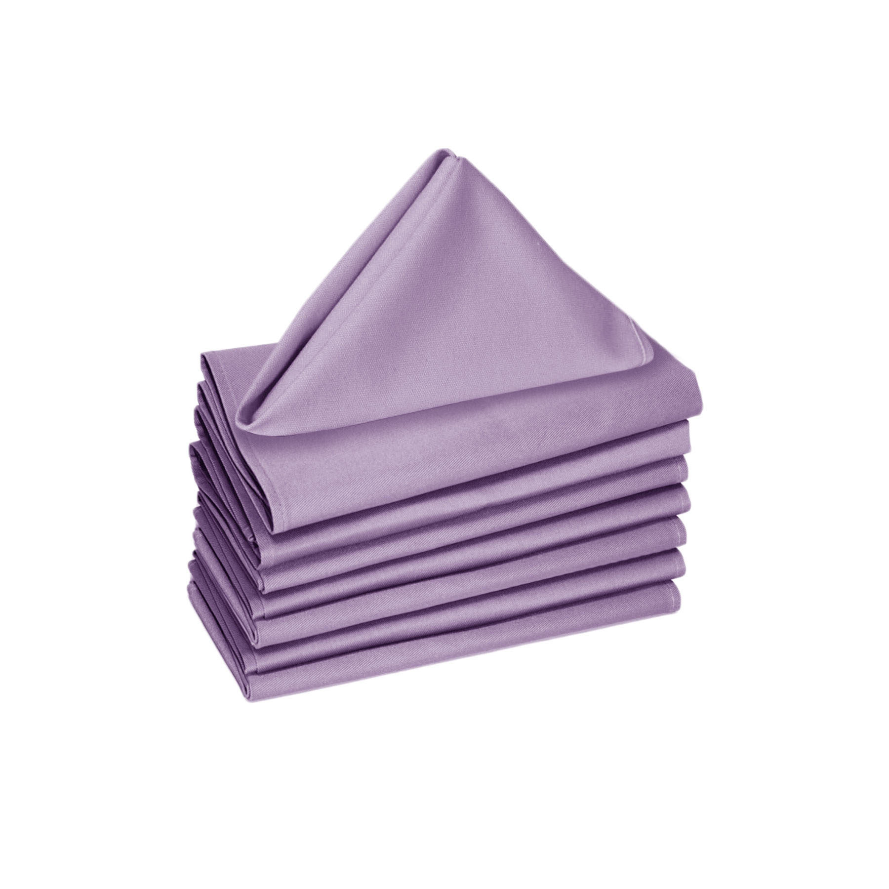 V442-GNA-MISC-SETOF8NAPKINS-LAVENDERMIST-SQ-117495-00 Hoydu Set of 8 Cotton OR Poly Cotton Napkins Lavender Mist - Image 1