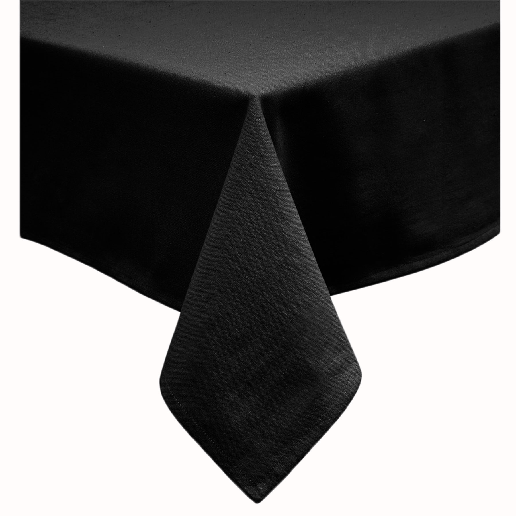 V442-GNA-TABLEC-COTTON-220OB-BLACK-117619-00 Hoydu Cotton Blend Table Cloth 180cm x 220cm - BLACK - Image 1