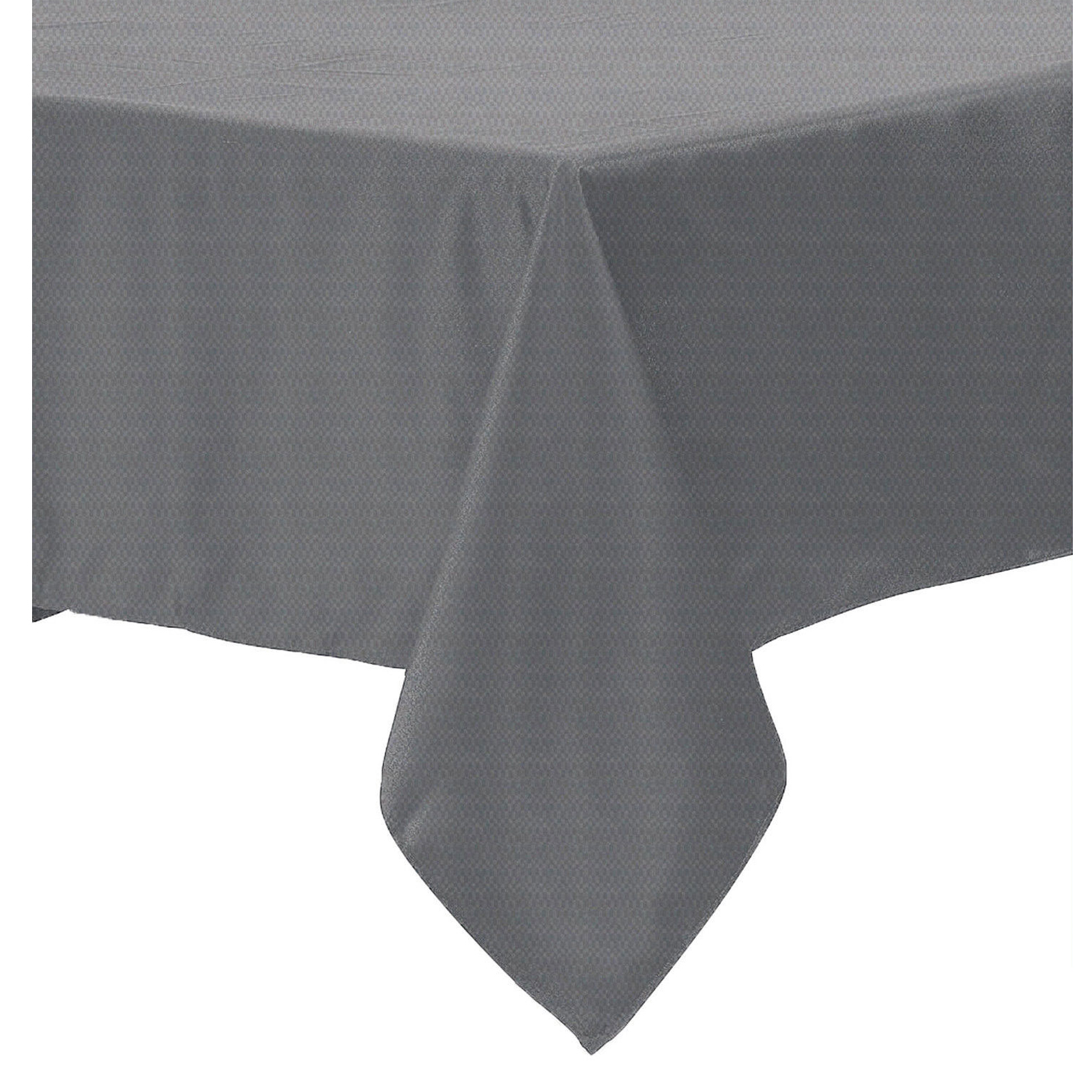 V442-GNA-TABLEC-POLYCOTTON180-GREY-RD-143869-00 Polyester Cotton Tablecloth Grey 180 cm Round - Image 1