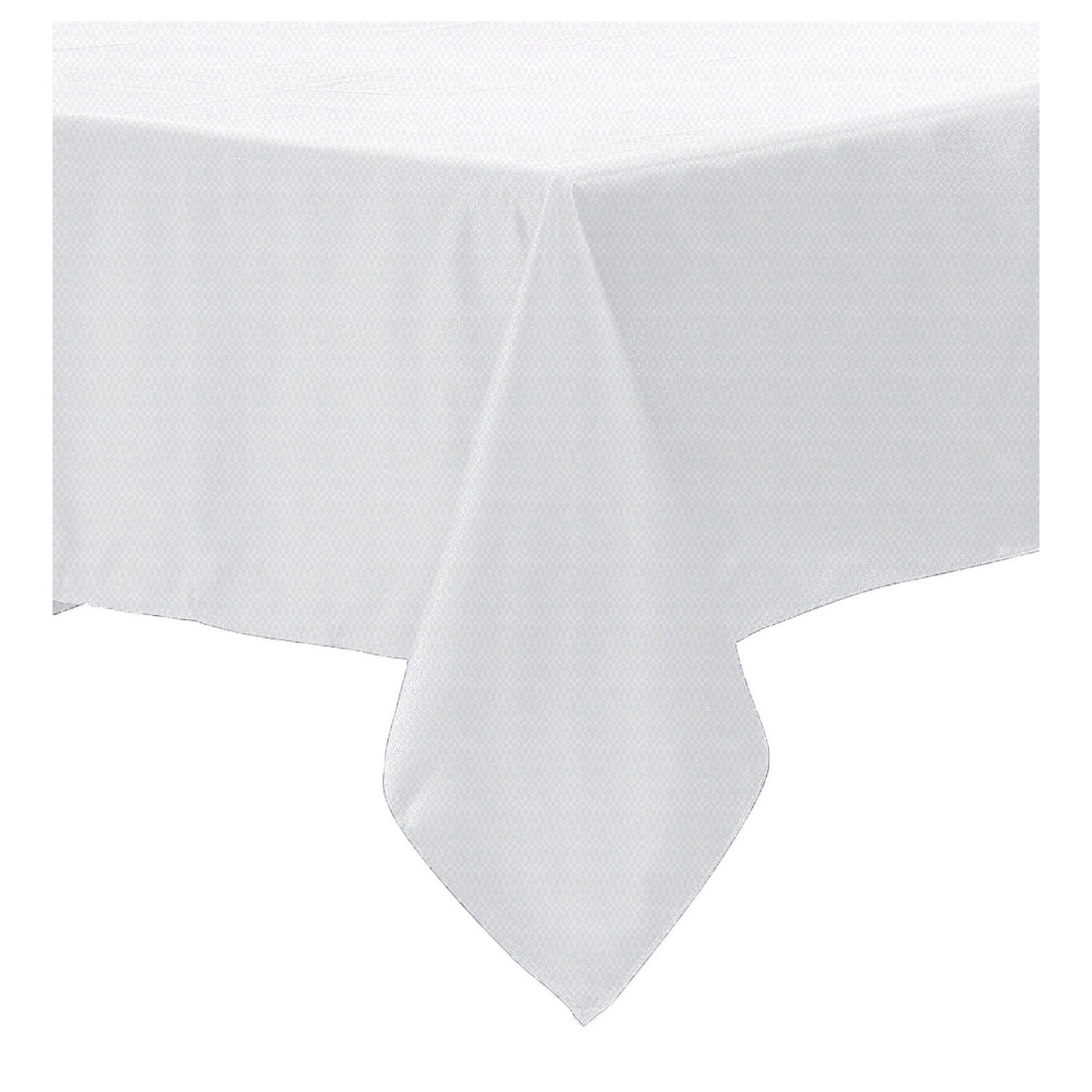 V442-GNA-TABLEC-POLYCOTTON180-WHITE-RD-143868-00 Polyester Cotton Tablecloth White 180 cm Round - Image 1