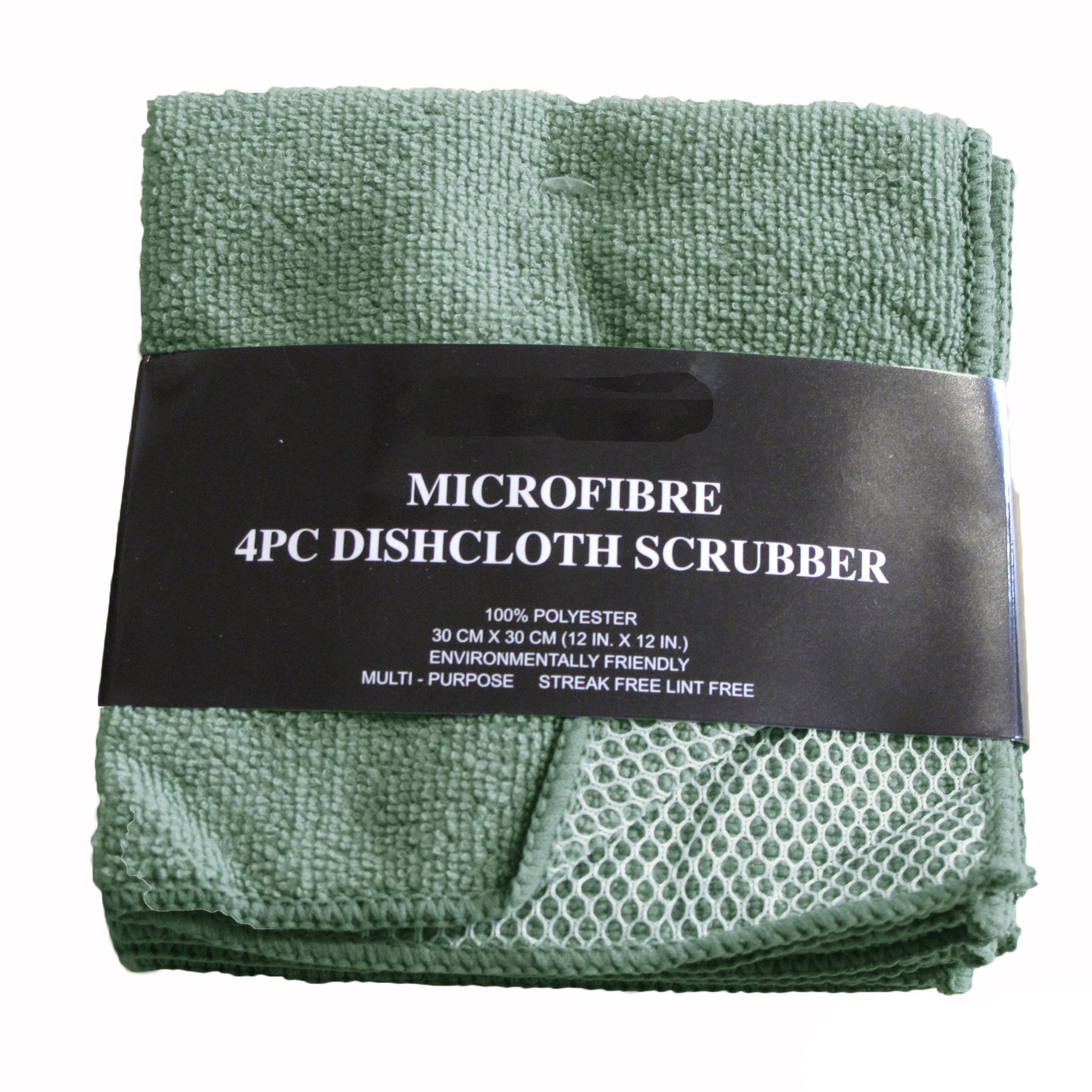 V442-GNA-TEAT-SCRUBBER-GREEN-141636-00 Pack of 4 - Dish Scrubber Cloth - GREEN - Image 1