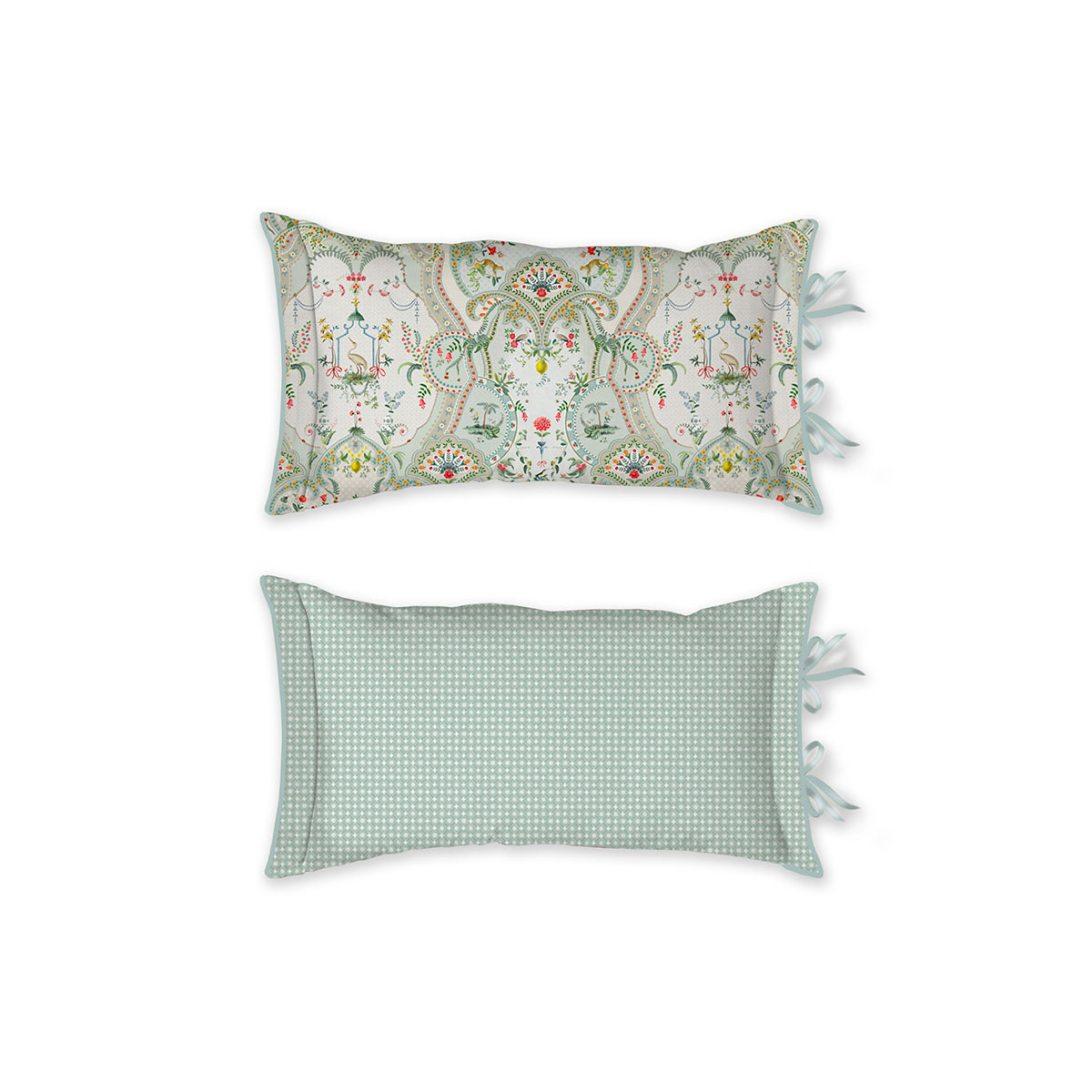 V442-HIN-CUSHION-CURIOUSANIMAL-WHITE-RE-82477-00 PIP Studio Curious Animal White Oblong Cushion - Image 1