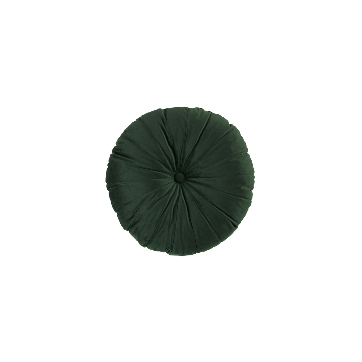 V442-HIN-CUSHION-MANDARIN-DARKGREEN-RD-202505231007-00 KAAT Amsterdam Mandarin Dark Green Round Filled Cushion 40cm Diameter - Image 1