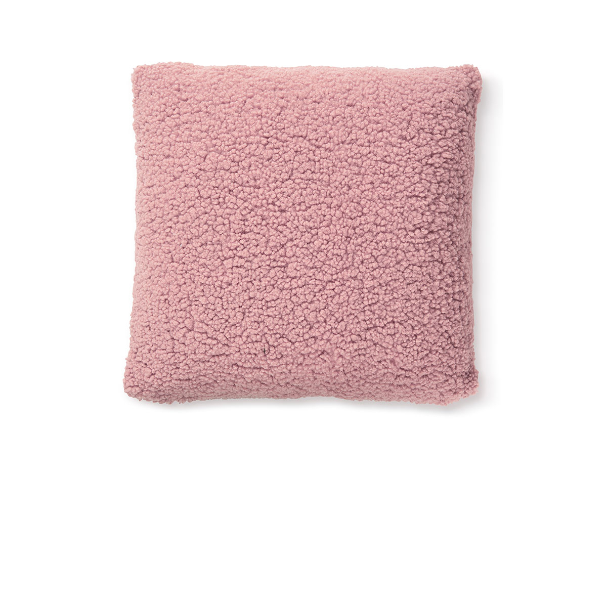 V442-HIN-CUSHION-SHERPA-MAUVE-SQ-82986-00 Bedding House Bedding House Sherpa Filled Square Cushion Mauve - Image 1