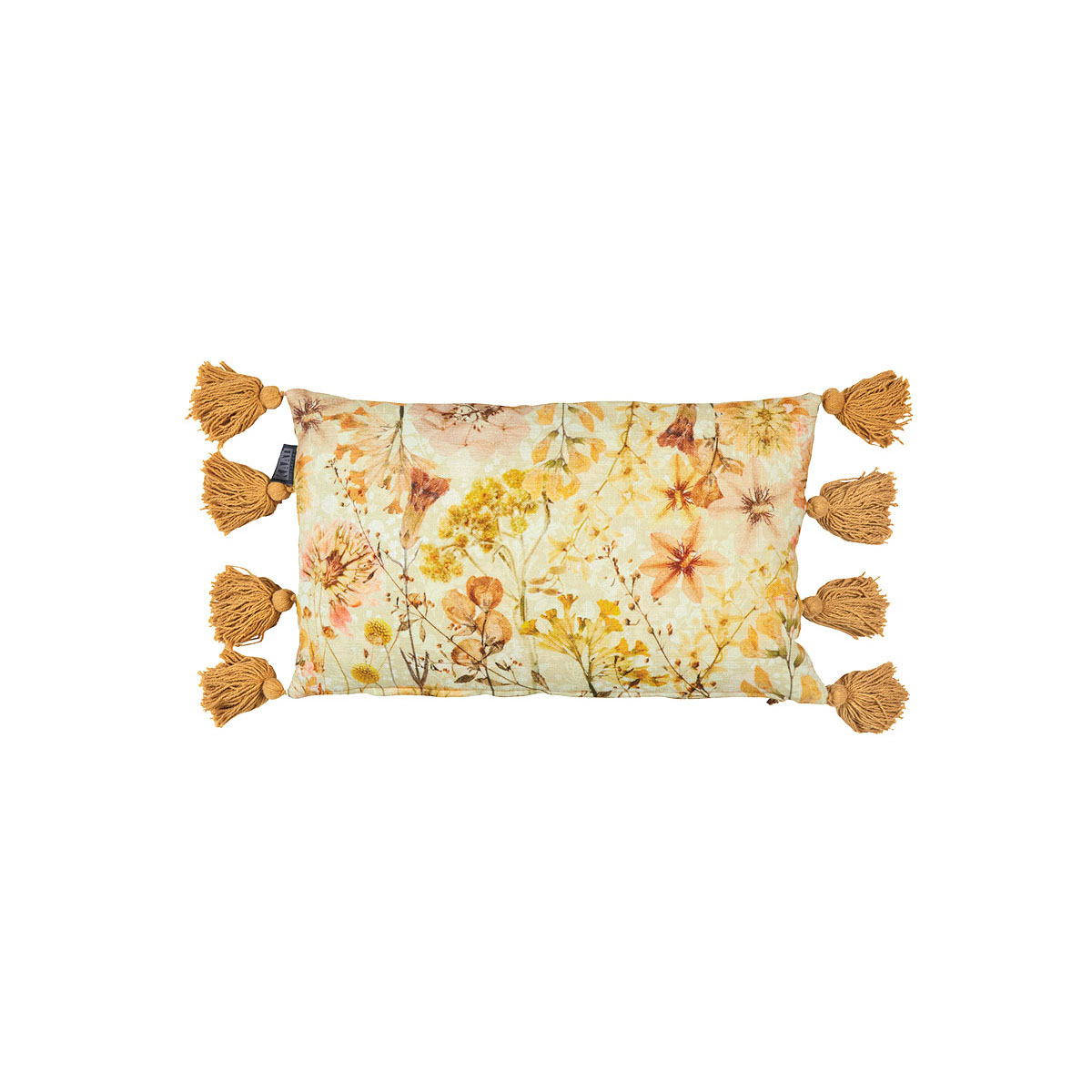V442-HIN-CUSHION-WILDFLOWER-YELLOW-RE-82423-00 Bedding House Wildflower Yellow Filled Oblong Cushion - Image 1