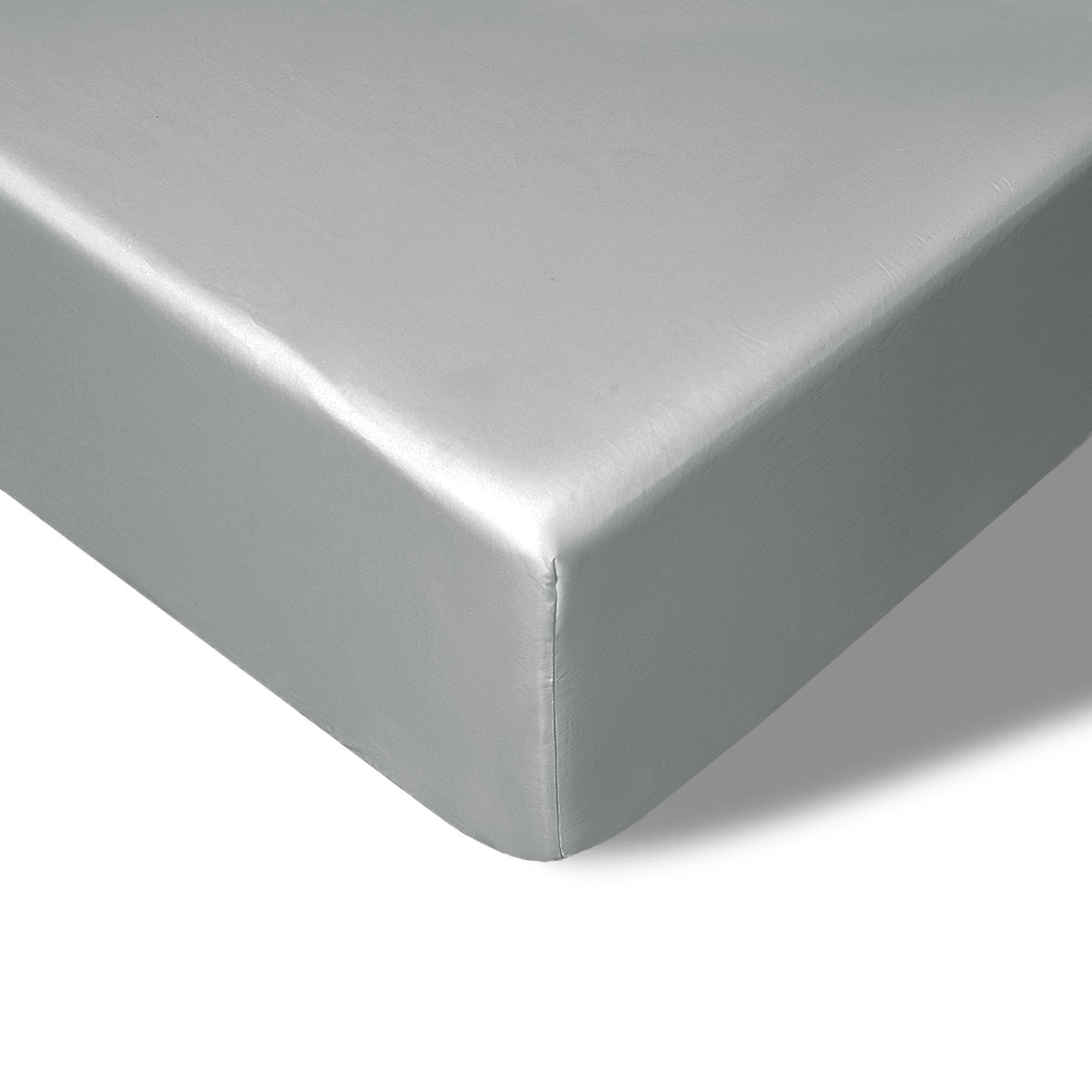 V442-HIN-FITTEDS-BAMBOOCOTTON40CM-GREY-DS-190186-00 Accessorize 400TC Grey Bamboo Cotton Fitted Sheet 40cm Wall Double - Image 1