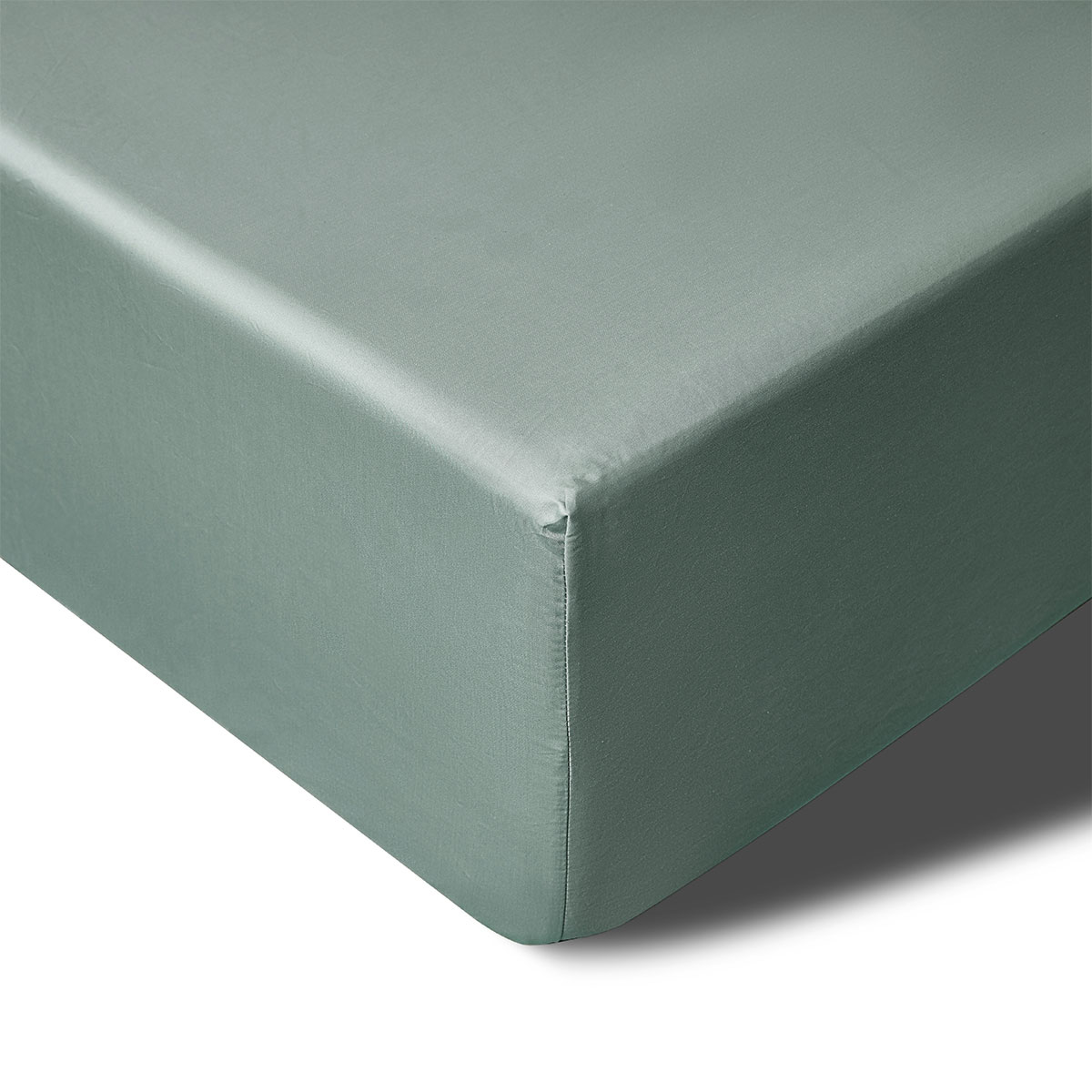 V442-HIN-FITTEDS-BAMBOOCOTTON50CM-SAGE-QS-190169-00 Accessorize 400TC Sage Bamboo Cotton Mega / Super Fitted Sheet 50cm Wall Queen - Image 1