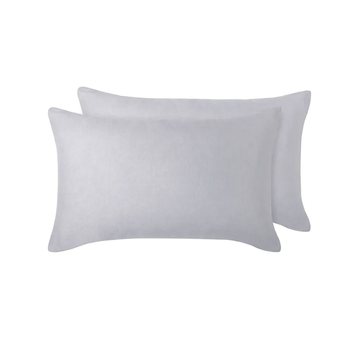 V442-HIN-PILLOWC-LINEN-DOVEGREY-ST-83473-00 Vintage Design Homewares 100% Linen Pair of Standard Pillowcases Dove Grey 48 x 73 cm - Image 1