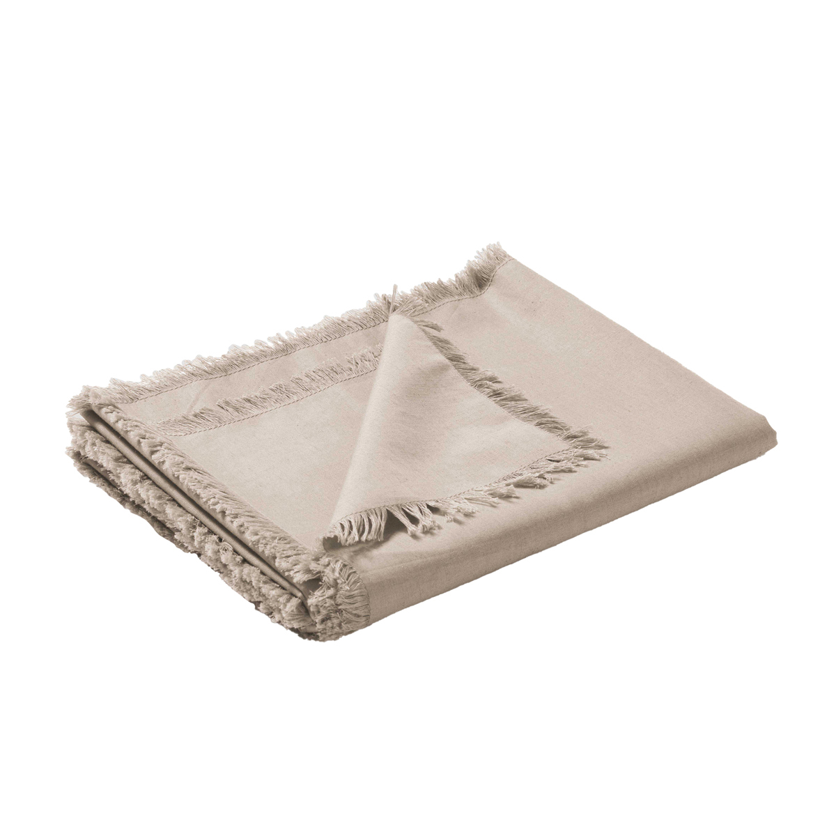 V442-HIN-TABLER-GYPSYLINENCOTTON-NATURAL-RE-202796-00 Vintage Design Homewares Gypsy Natural Washed Linen Cotton Table Runner 35 x 180cm - Image 1