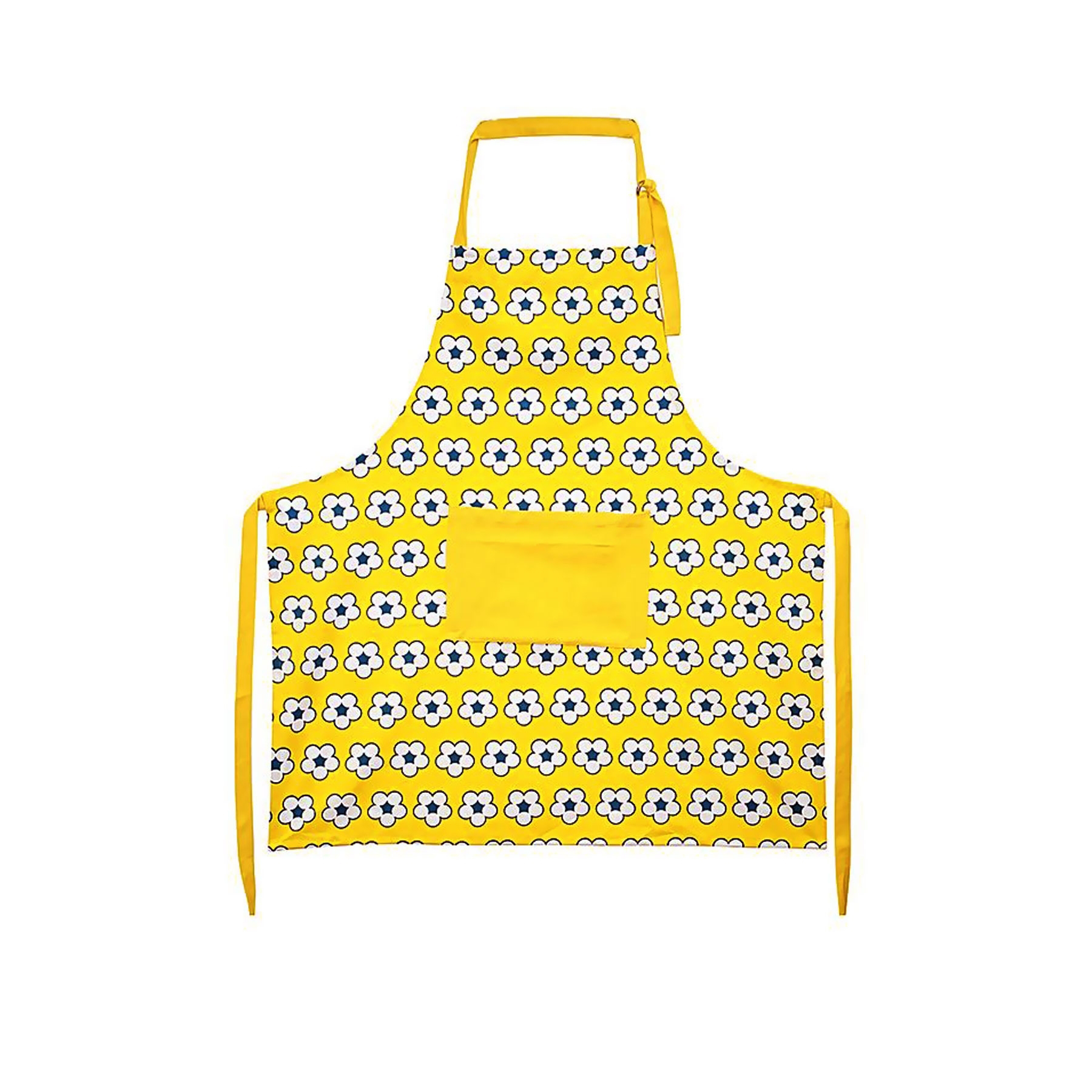 V442-IDC-APRON-COTTONBUD-YELLOW-SH-78694-00 IDC Homewares Cotton Bud Apron Yellow - Image 1
