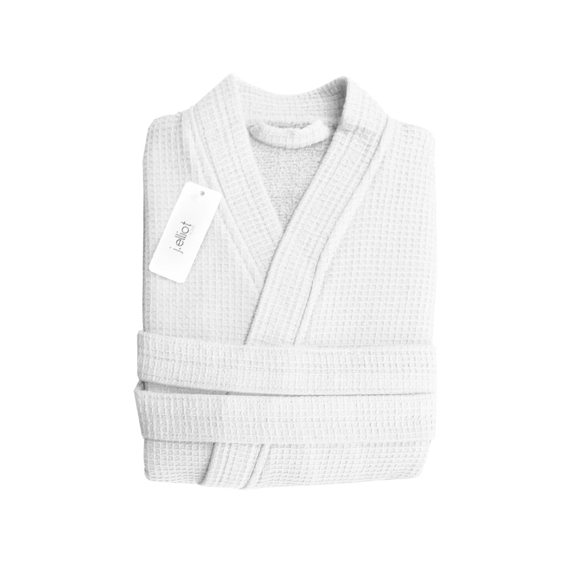 V442-IDC-BATHROBE-CAMILA-CLOUD-L-78206-00 J Elliot Home Camila Cotton Waffle Bath Robe Cloud White - Image 1
