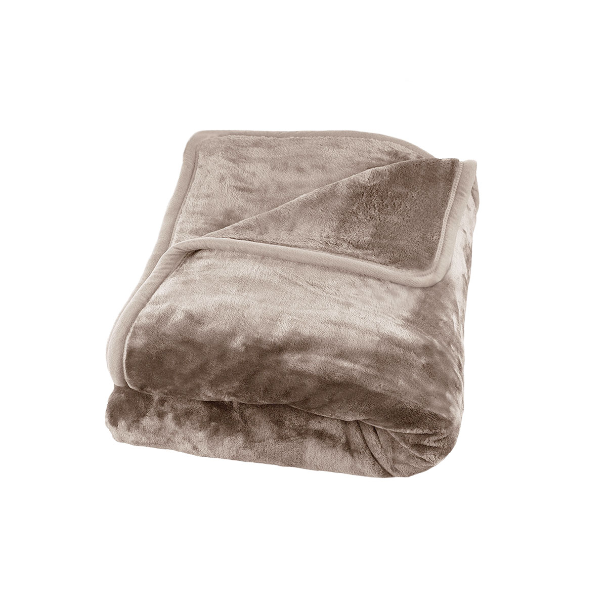 V442-IDC-BLANKET-800GSMMINK-BEIGE-KI-177458-00 J Elliot Home 800GSM Luxury Winter Thick Mink Blanket Beige King - Image 1