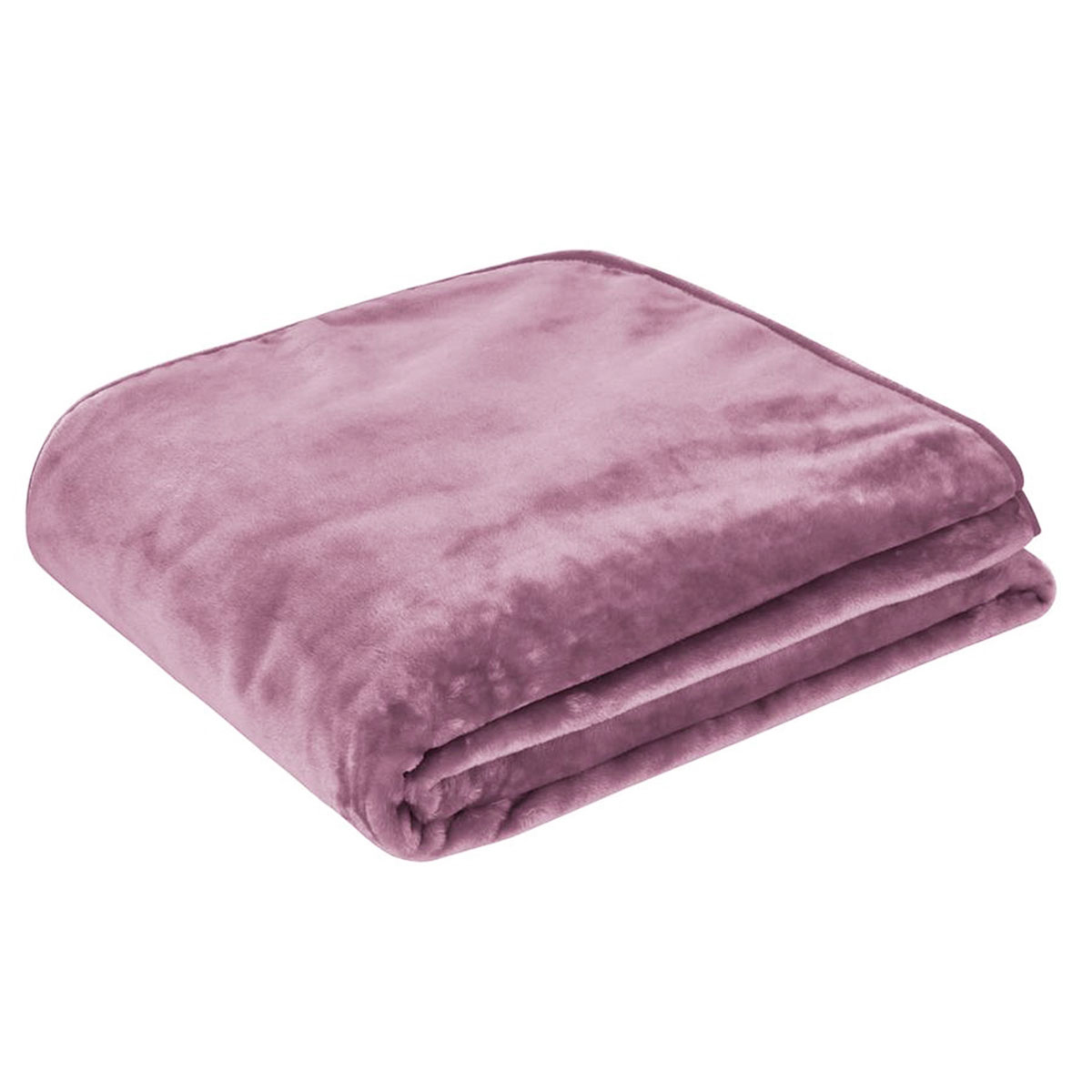 V442-IDC-BLANKET-SOLIDFAUX-DUSTYPINK-QS-78461-00 J.Elliot Home 450gsm Solid Faux Mink Blanket Dusty Pink - Image 1