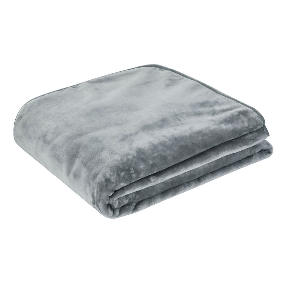 V442-IDC-BLANKET-SOLIDFAUX-GRAPHITE-QS-78459-00 J.Elliot Home 450gsm Solid Faux Mink Blanket Graphite - Image 1