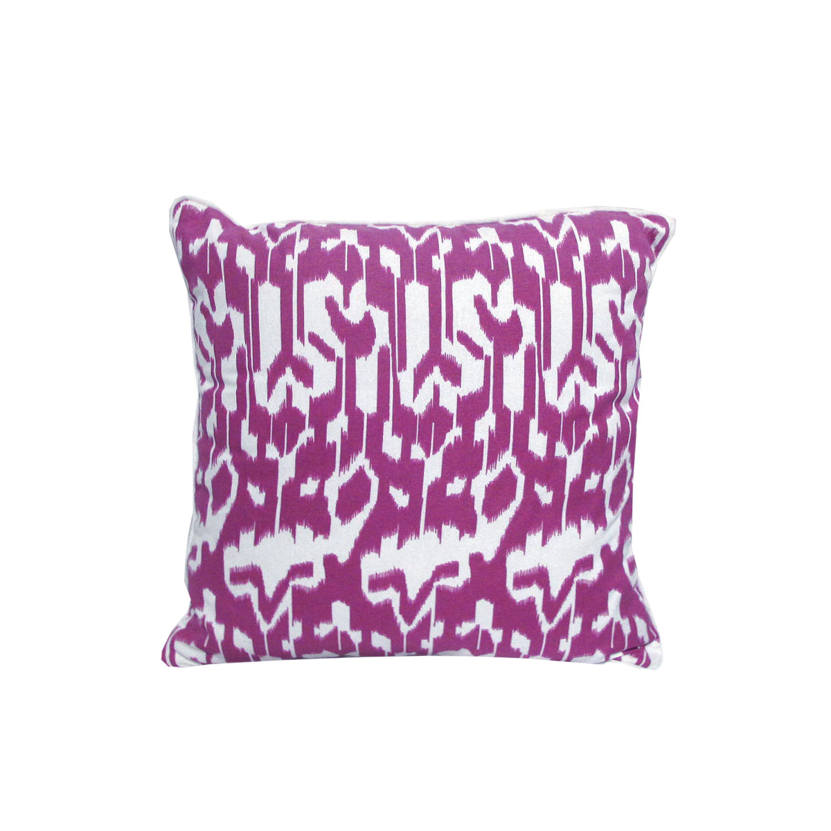V442-IDC-CUSHION-ACALANIKAT-PURPLE-SQ-78470-00 J.Elliot Home Acalan Ikat Purple Filled Cushion - Image 1