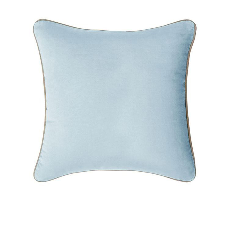 V442-IDC-CUSHION-GABRIEL-ILLUSIONBLUE-SQ-78378-00 J Elliot Home Gabriel 100% Cotton Filled Cushion 60 x 60 cm Illusion Blue - Image 1