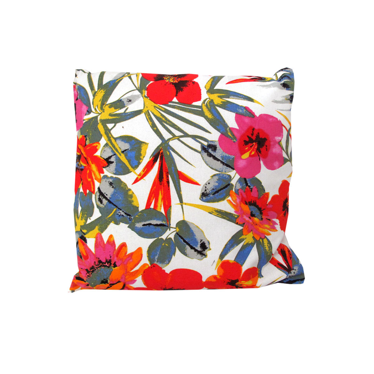 V442-IDC-CUSHION-KALANIFLORAL-BLUE-SQ-78410-00 J.Elliot Home Kalani Floral Filled Cushion 43 x 43 cm Blue - Image 1