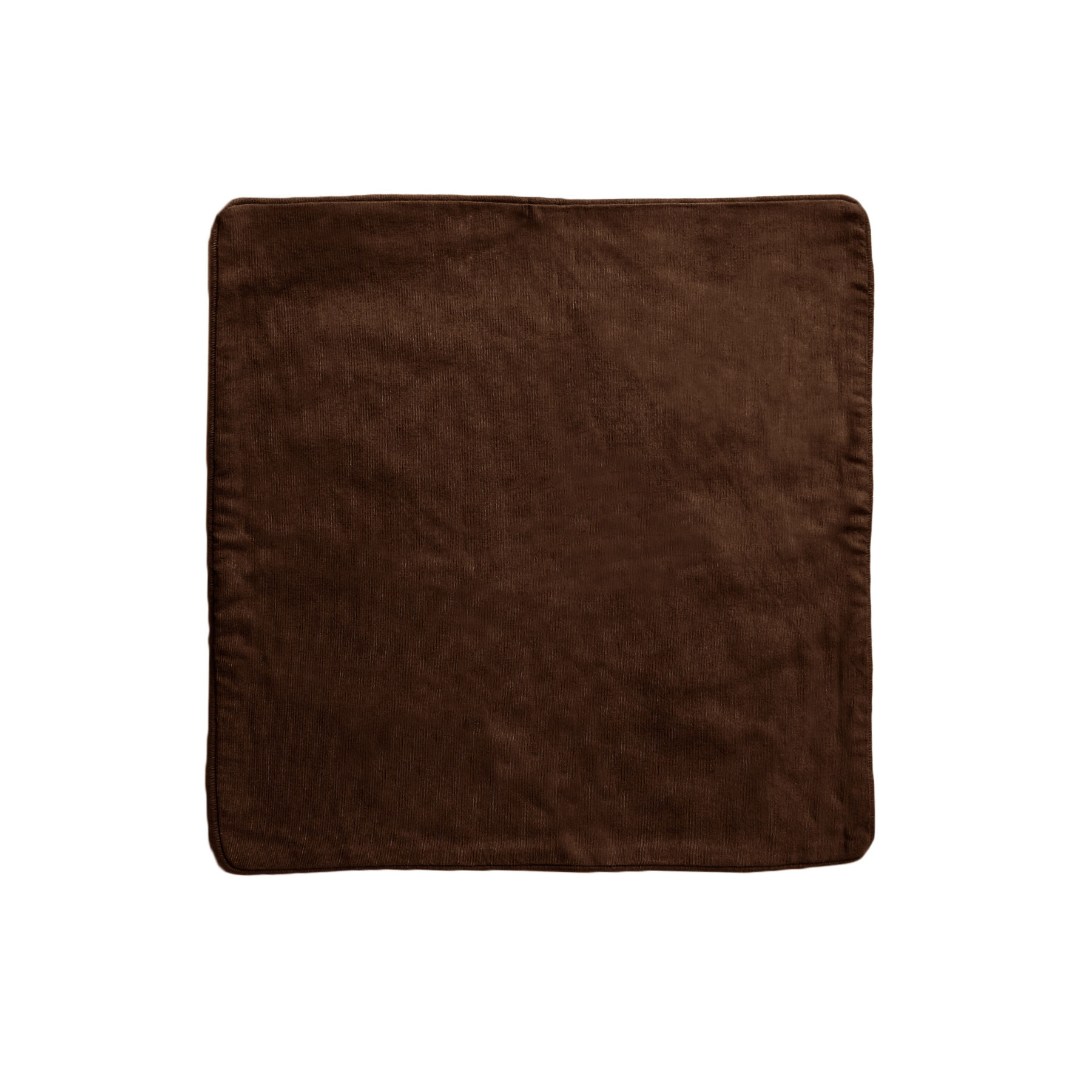 V442-IDC-CUSHIONC-LOLLIPOP60CM-CHOCOLATE-SQ-78668-00 IDC Homewares Lollipop Cotton Piped Cushion Cover 60 cm square Chocolate - Image 1