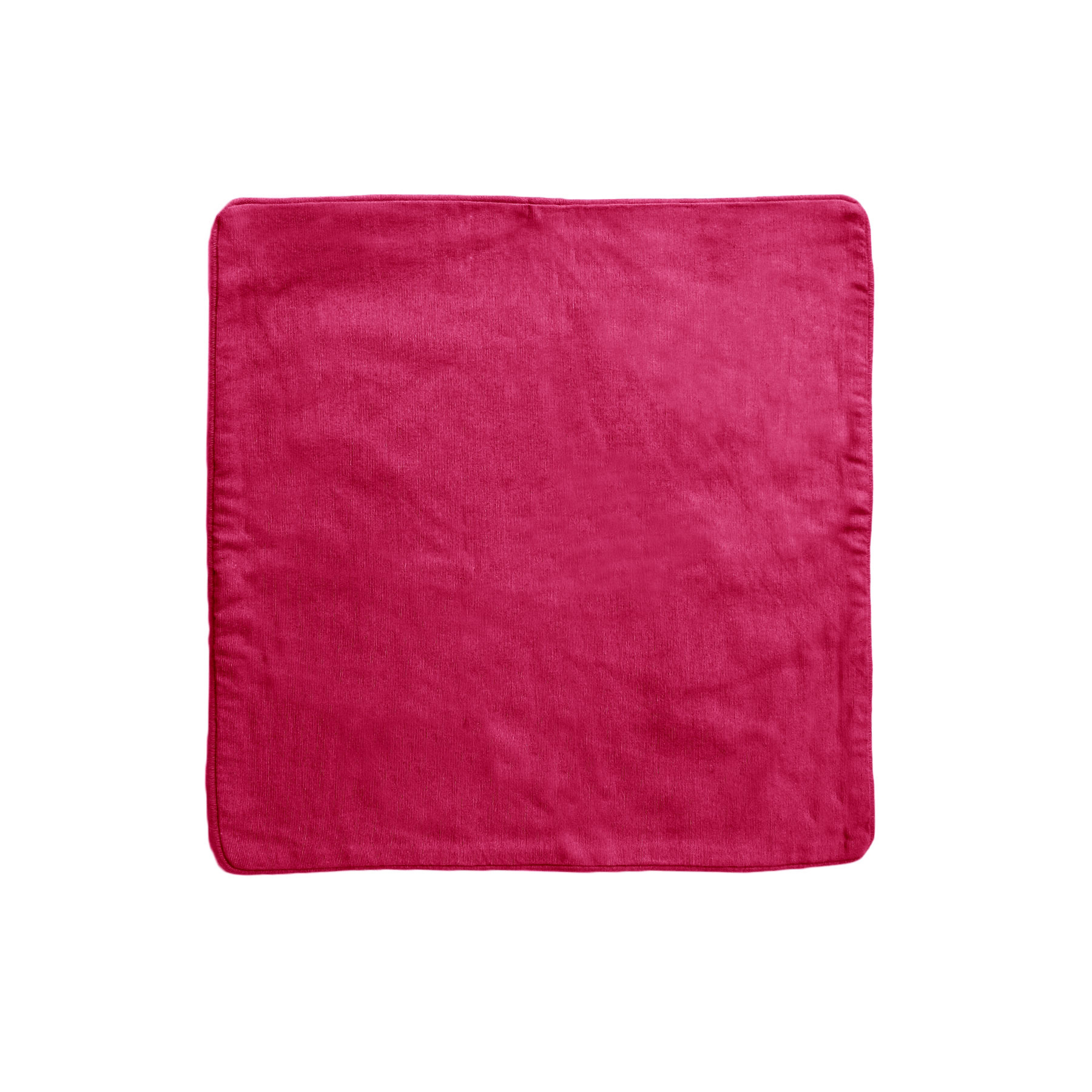 V442-IDC-CUSHIONC-LOLLIPOP60CM-PINK-SQ-78666-00 IDC Homewares Lollipop Cotton Piped Cushion Cover 60 cm square Pink - Image 1
