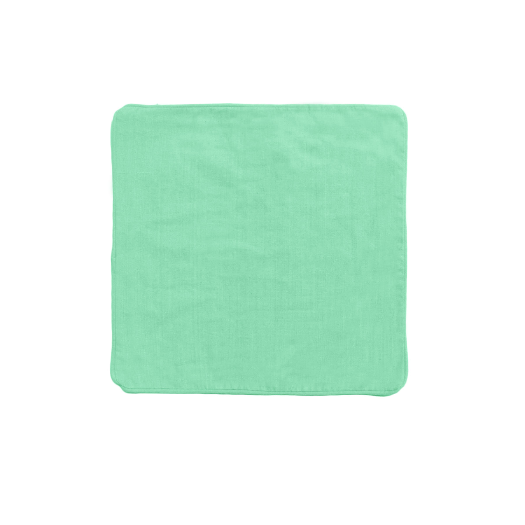 V442-IDC-CUSHIONC-PANAMA-MINT-SQ-78471-00 IDC Homewares Panama 100% Cotton Cushion Cover Mint - Image 1