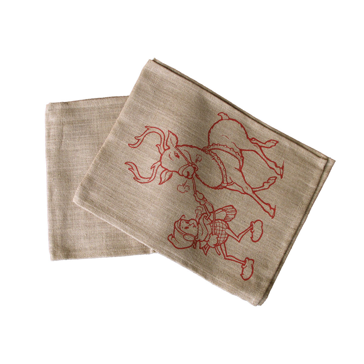 V442-IDC-TABLER-ELFCH-TAUPE-RE-78257-00 Christmas Jute Woven Taupe Table Runner 33 x 180cm Elf - Image 1