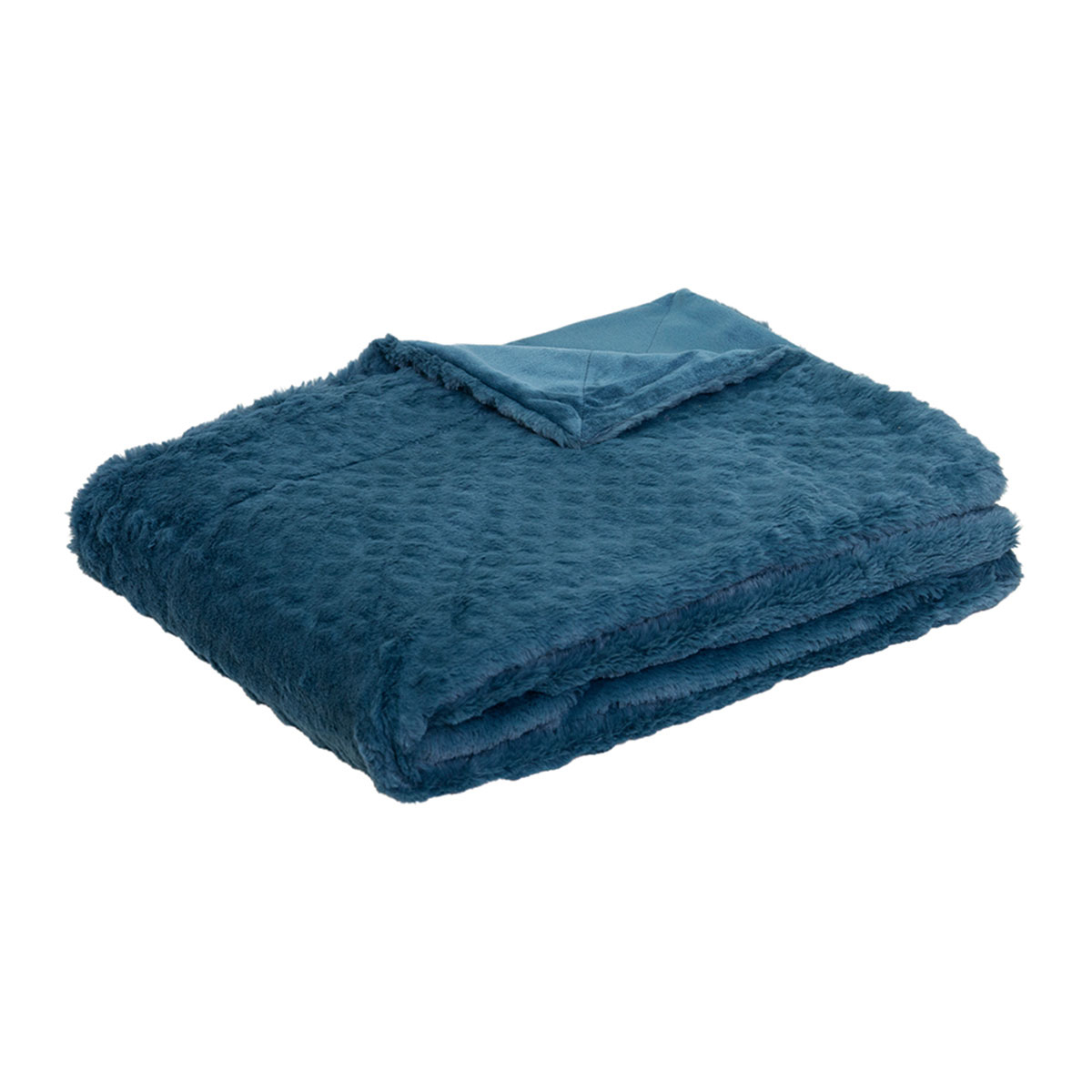 V442-IDC-THROW-AZARIAH-TEAL-RE-78569-00 J.Elliot Home Azariah Plush Throw Teal - Image 1