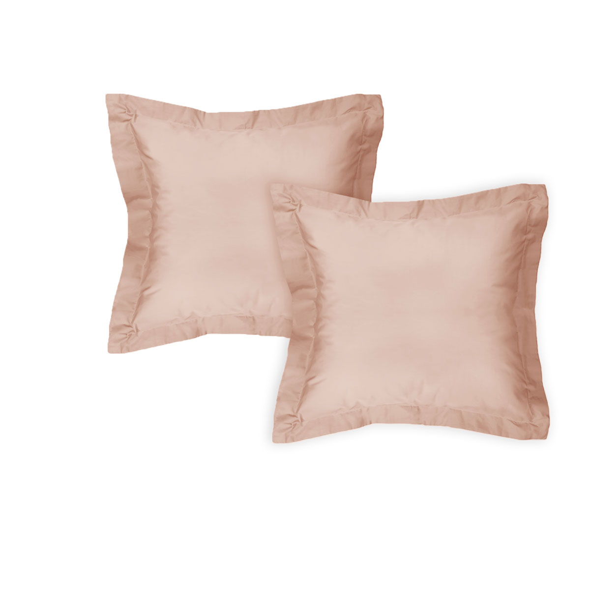 V442-INT-PILLOWC-300TCPAIR-PINK-EU-202879-00 Algodon Pair of 300TC Cotton European Pillowcases Pink - Image 1