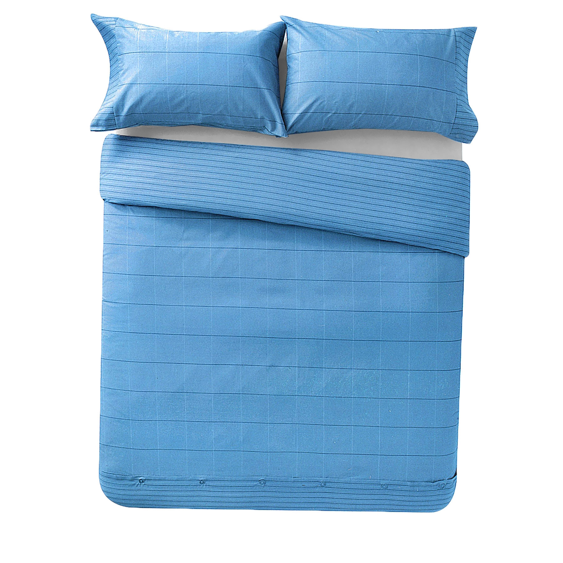 V442-INT-QUILTCS-HARVARD-CHAMBRAY-QS-141368-00 Apartmento Harvard Chambray Quilt Cover Set Queen - Image 1