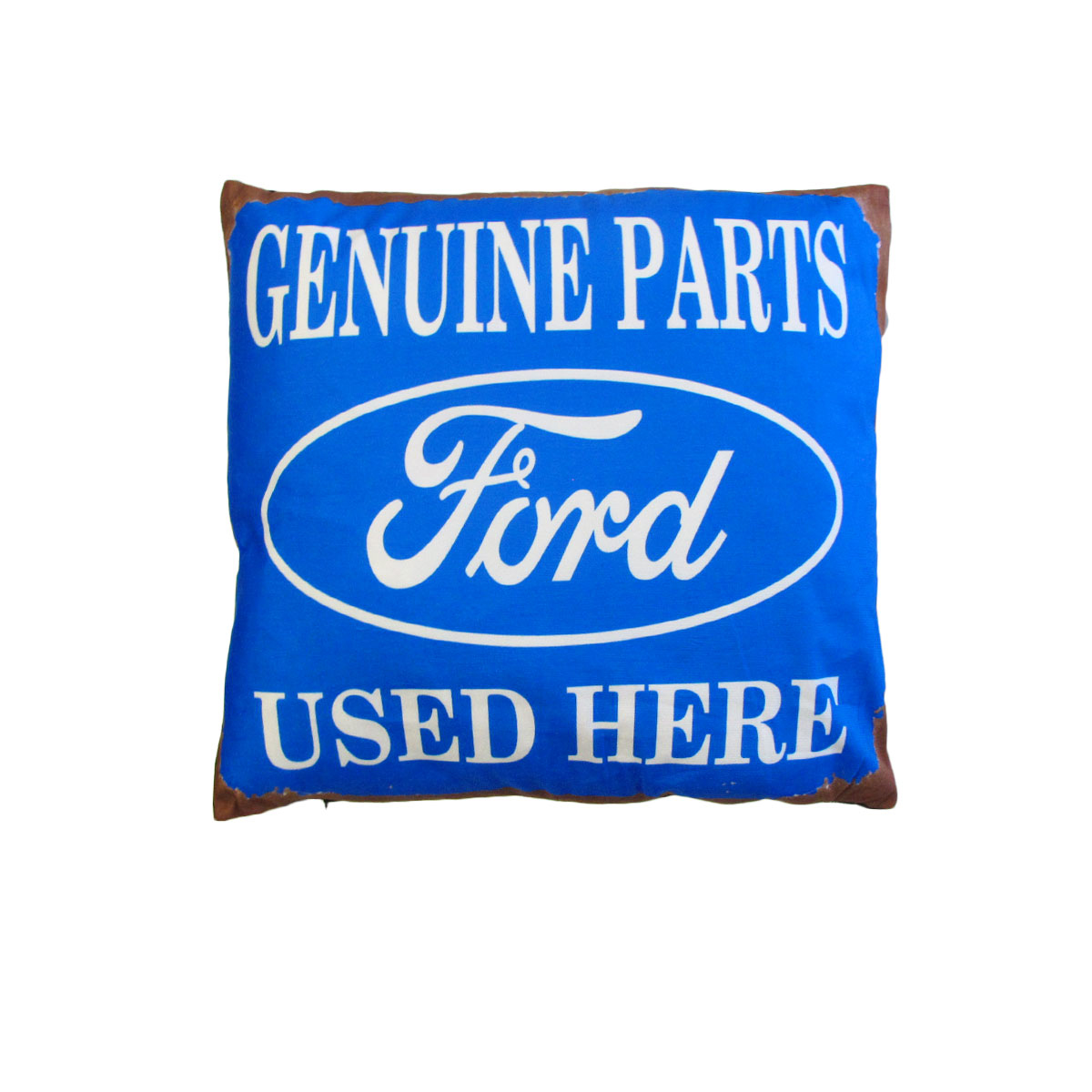V442-JTC-CUSHION-FORDGENUINEPARTS-BLUE-SQ-202502280846-00 Australian Mancave Retro Cushion Ford Genuine Parts 40 x 40 cm - Image 1