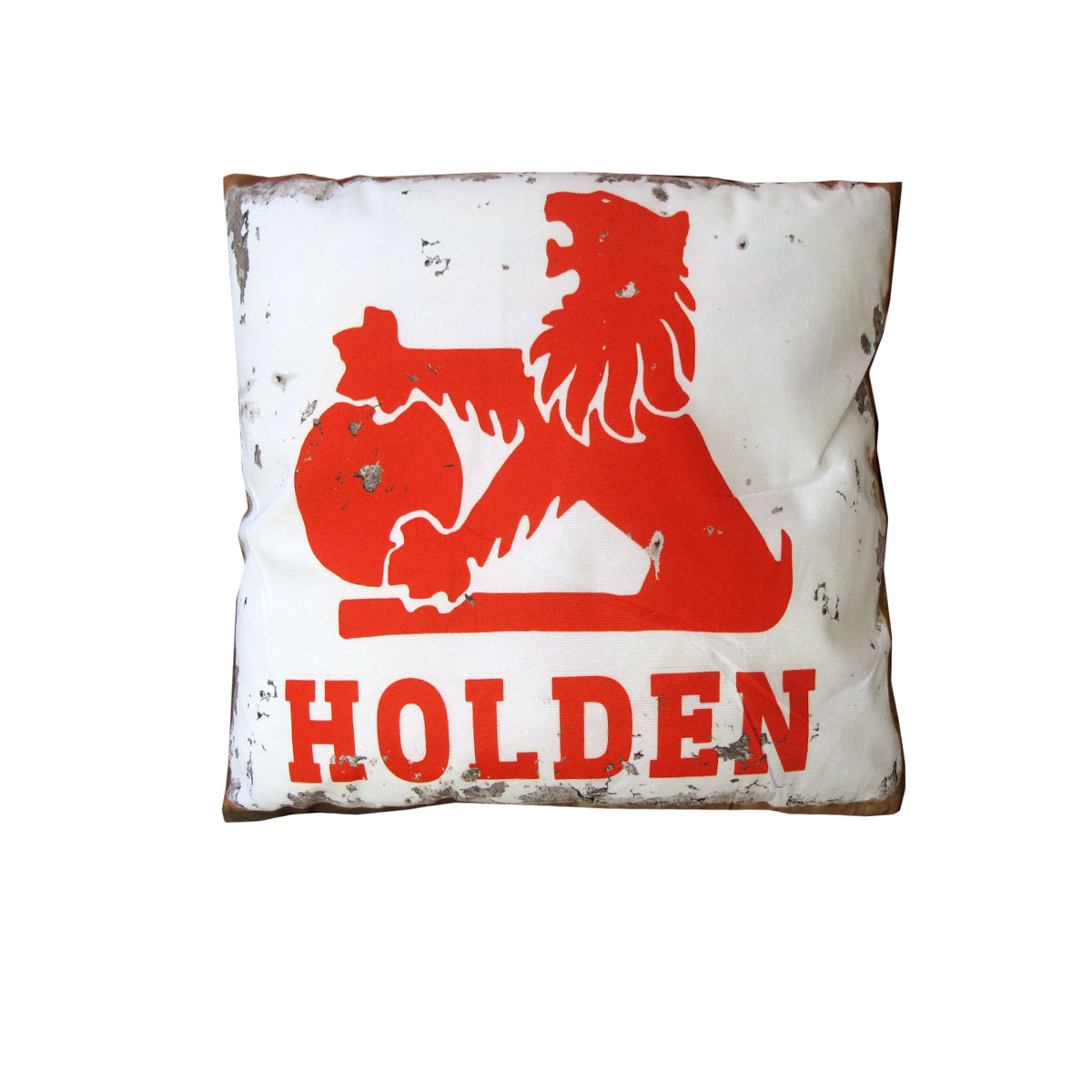 V442-JTC-CUSHION-HOLDEN-RED-SQ-202502280845-00 Australian Mancave Retro Cushion Holden 40 x 40 cm - Image 1
