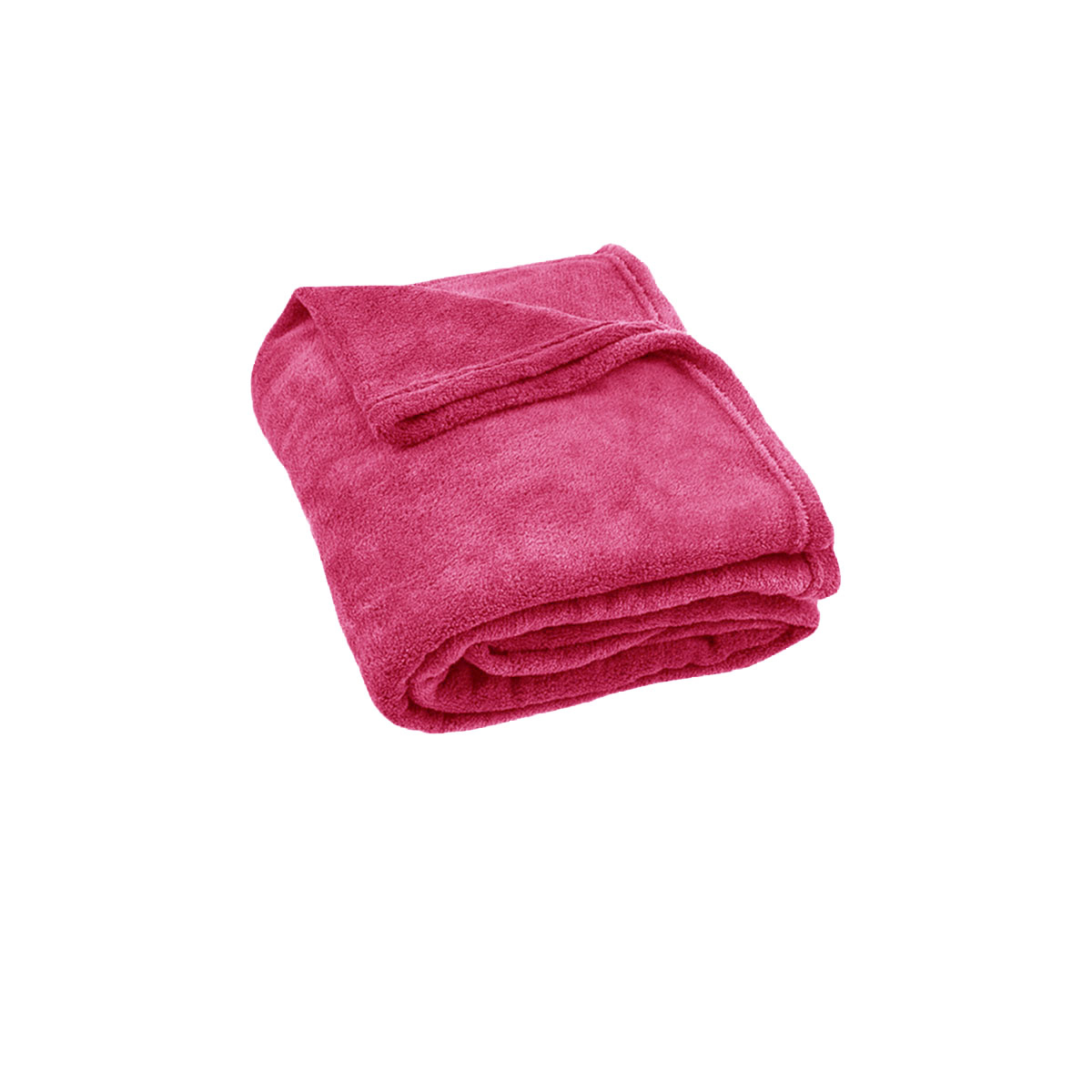 V442-JTC-THROW-URBAN-HOTPINK-RE-145693-00 240GSM Urban Ultra Soft Coral Fleece Throw Rug 120 x 150cm Hot Pink - Image 1