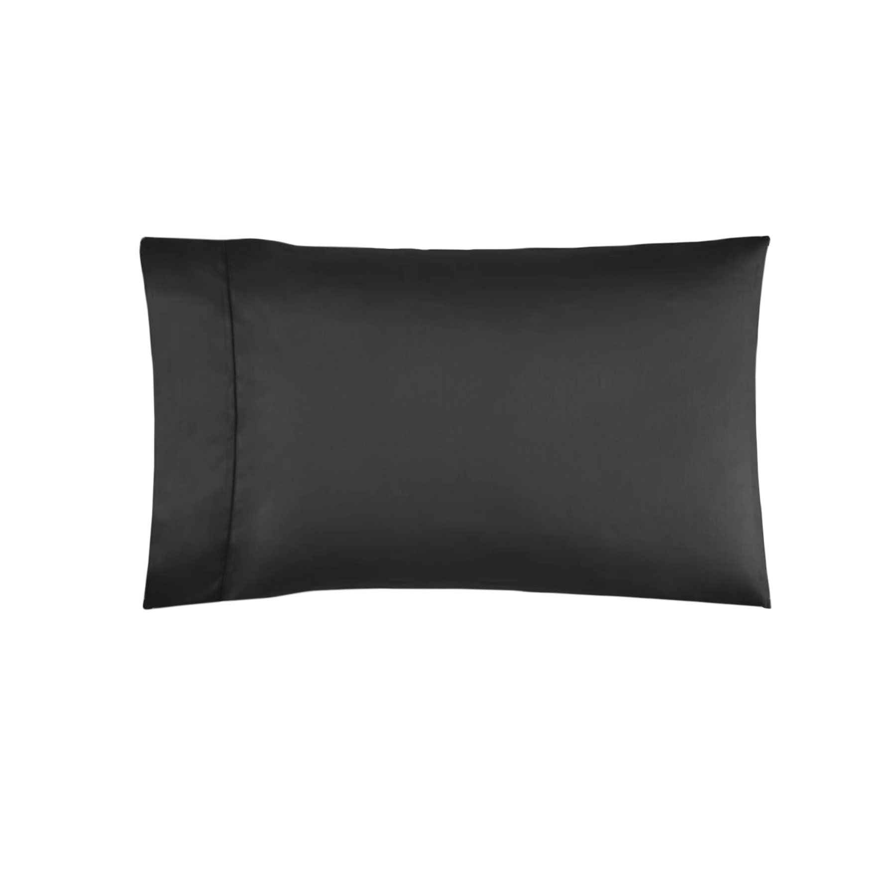 V442-KIT-PILLOWC-225TCPOLYCOTTON-BLACK-ST-146439-00 Kingdom 225TC Polyester Cotton Standard Pillowcase Black - Image 1