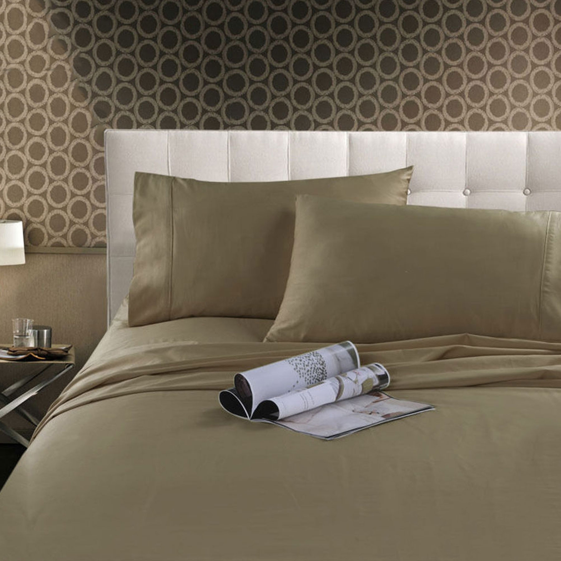 V442-KIT-SHEETS-300TCHOTEL-LINEN-KS-150955-00 Kingtex 300TC Cotton Sheet Set Linen King Single - Image 1