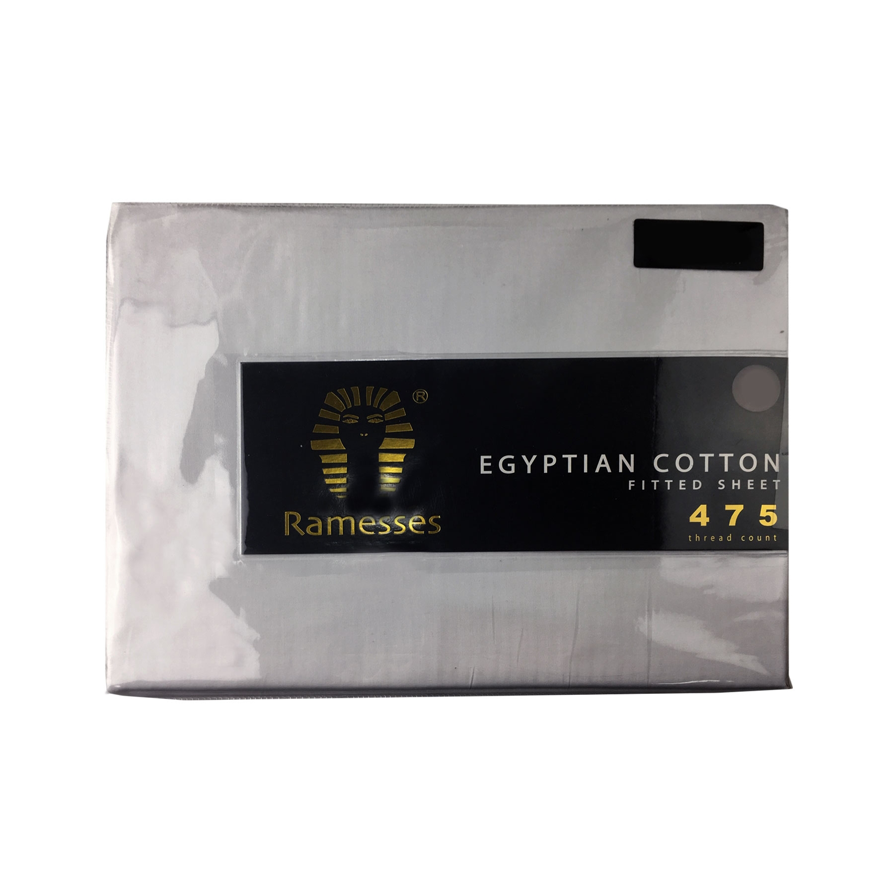 V442-KIT-SHEETS-FITTEDEC475TC-SILVER-QS-150939-00 Ramesses 475TC Egyptian Cotton Fitted Sheet Queen Silver - Image 1
