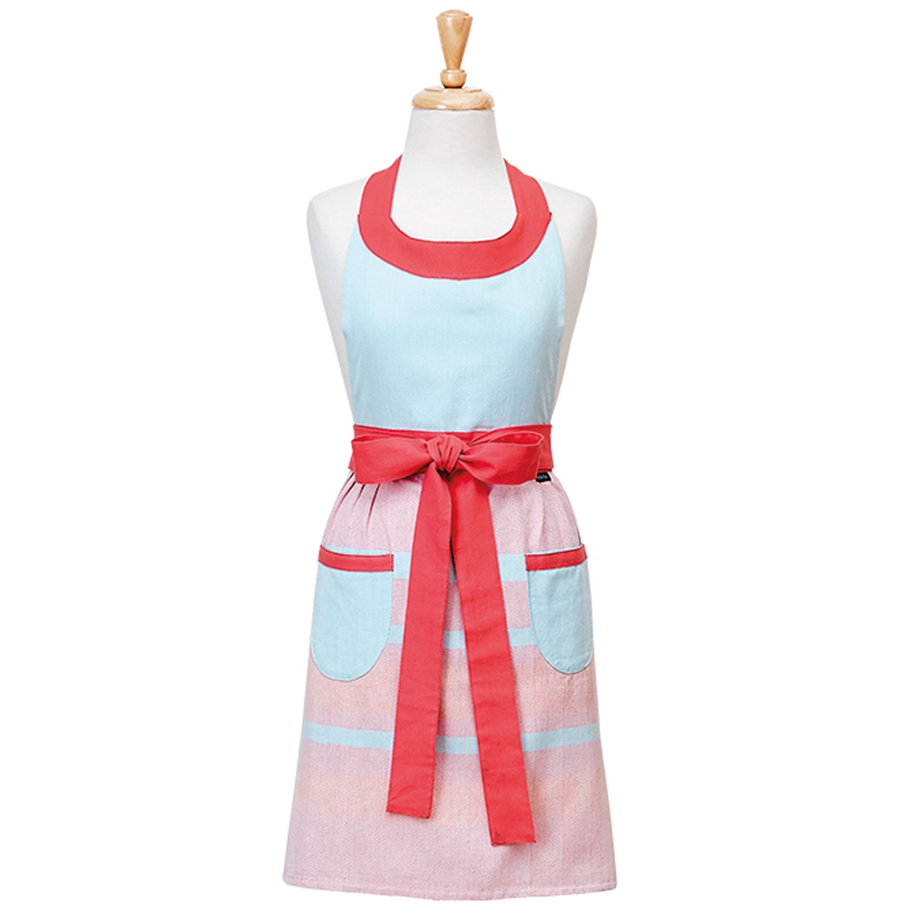 V442-LDE-APRON-AMITY-PINK-SH-77924-00 Ladelle Amity Ladies Women Kitchen / BBQ Apron - Image 1