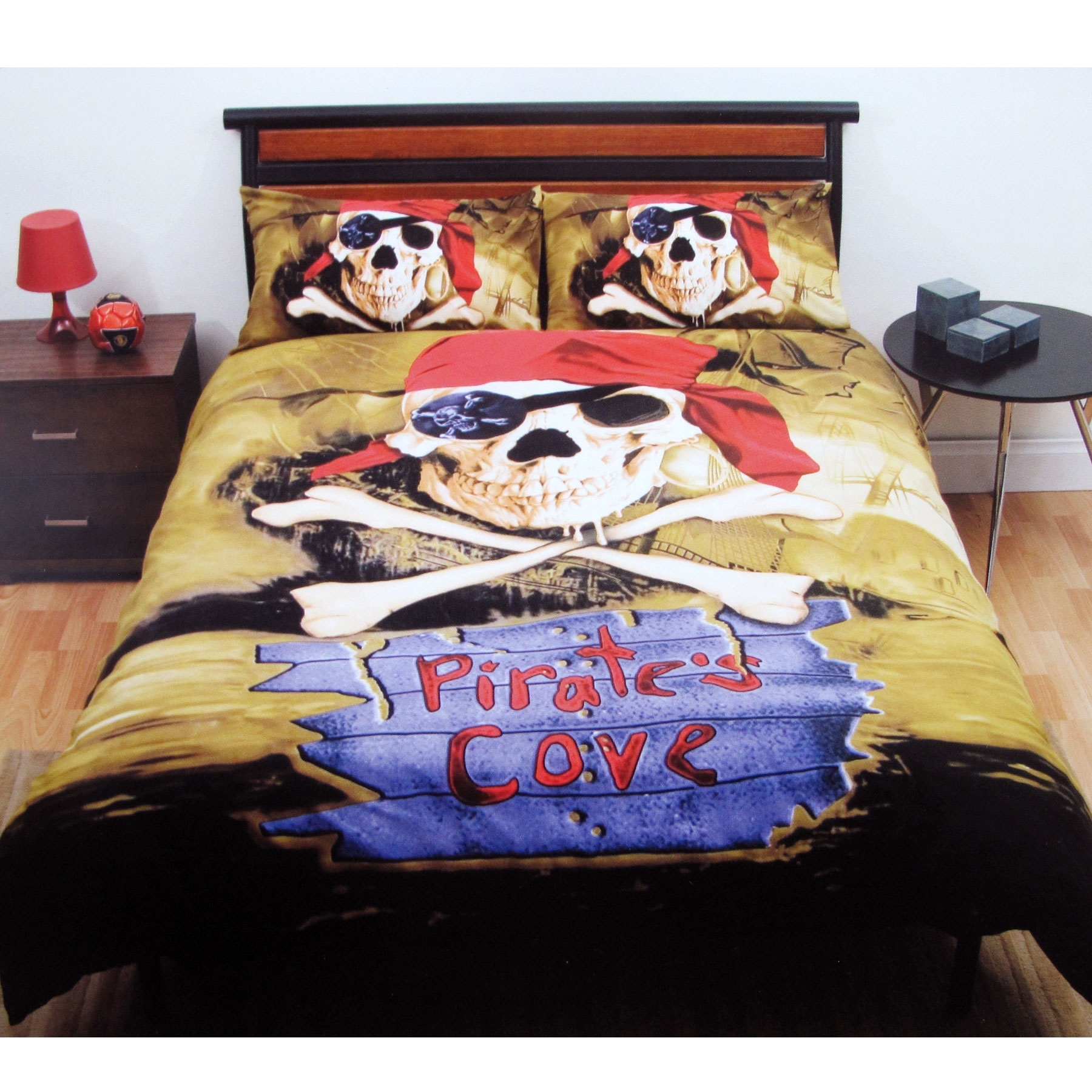 V442-LDE-QUILTCS-PIRATESCOVE-MULTI-QS-202502260920-00 Just Home Pirate's Cove Quilt Cover Set Queen - Image 1
