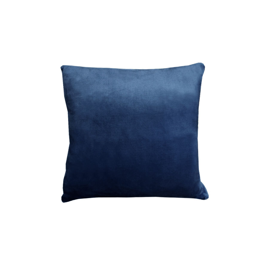 V442-MFL-CUSHION-AUGUSTAMINK-NAVY-SQ-75089-00 Alastairs Augusta Faux Mink Square Cushion Navy - Image 1