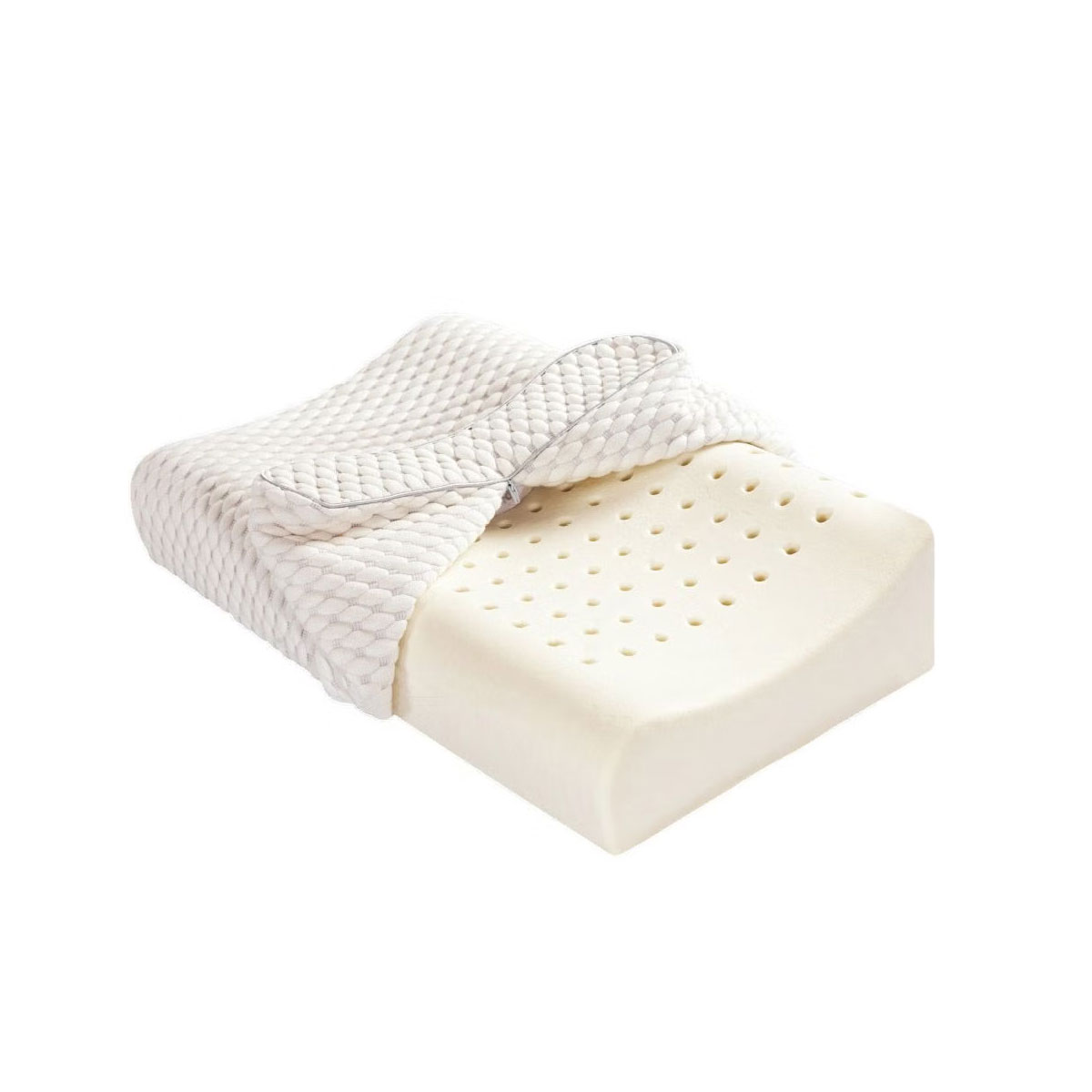 V442-MFL-PILLOW-MEMORYCONTOUR-NATURAL-ST-202775-00 Alastairs Nature Basics Memory Foam Contour Standard Pillow 38 x 58cm - Image 1