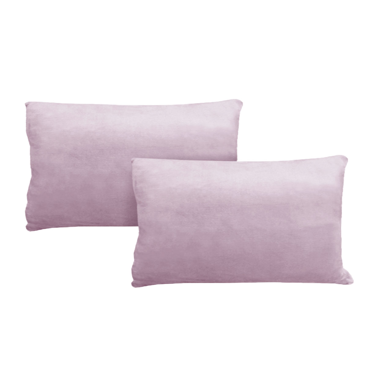 V442-MFL-PILLOWC-AUGUSTA-BLUSH-ST-202781-00 Alastairs Augusta Blush Pair of Flannel Fleece Standard Pillowcases - Image 1
