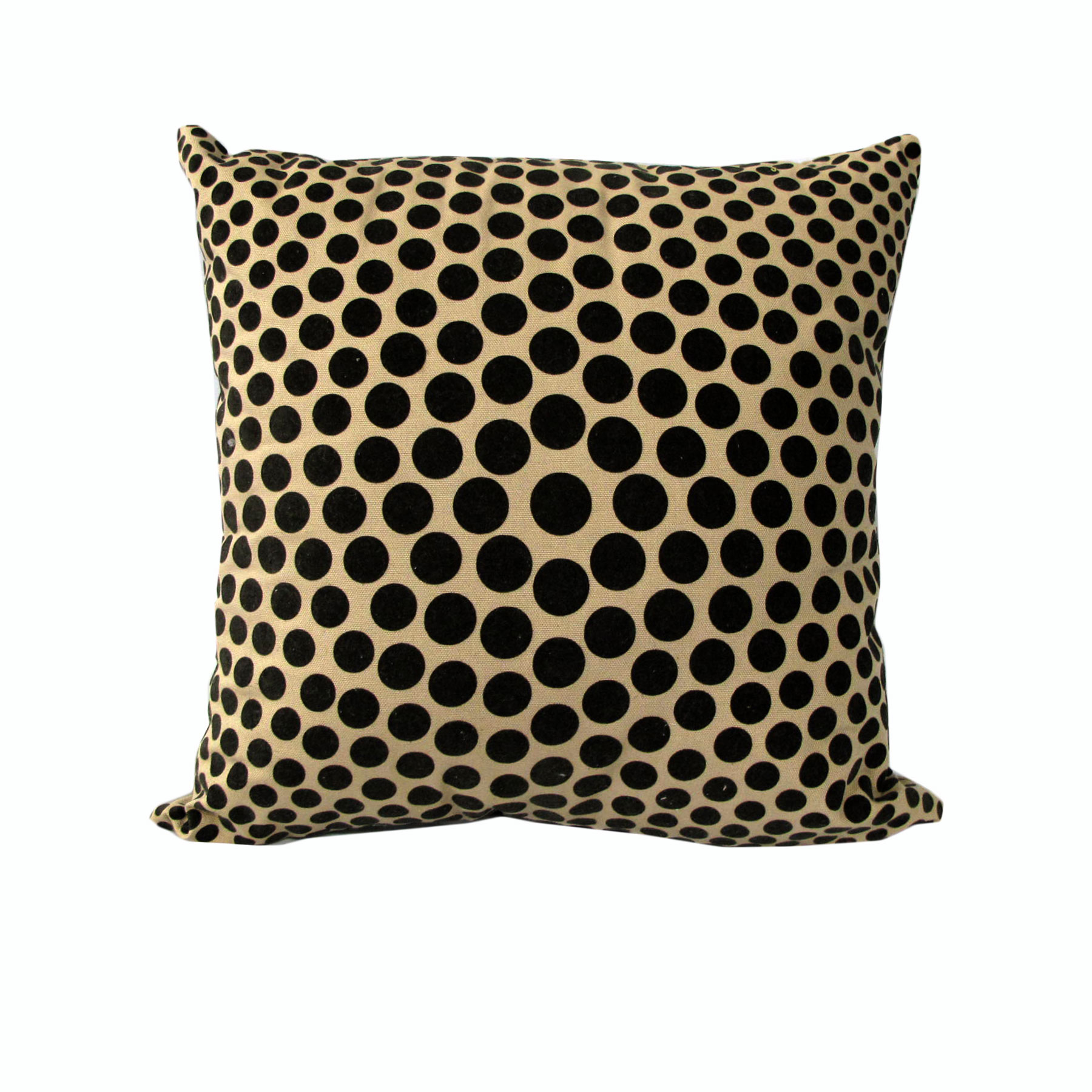 V442-RAP-CUSHION-EDENFLOCKED-STONE-SQ-213300-00 Rapee Rapee Eden Flocked Stone 43x43 cm Square Cushion - Image 1