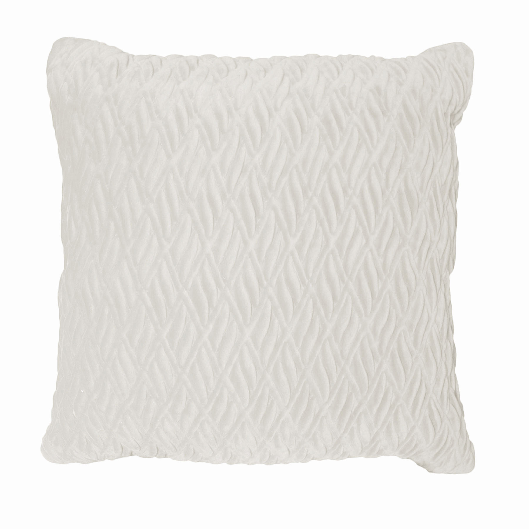 V442-RAP-CUSHION-PIETRA-WHITE-ST-208791-00 Rapee Pietra Filled Cushion - White 45cm x 45cm - Image 1