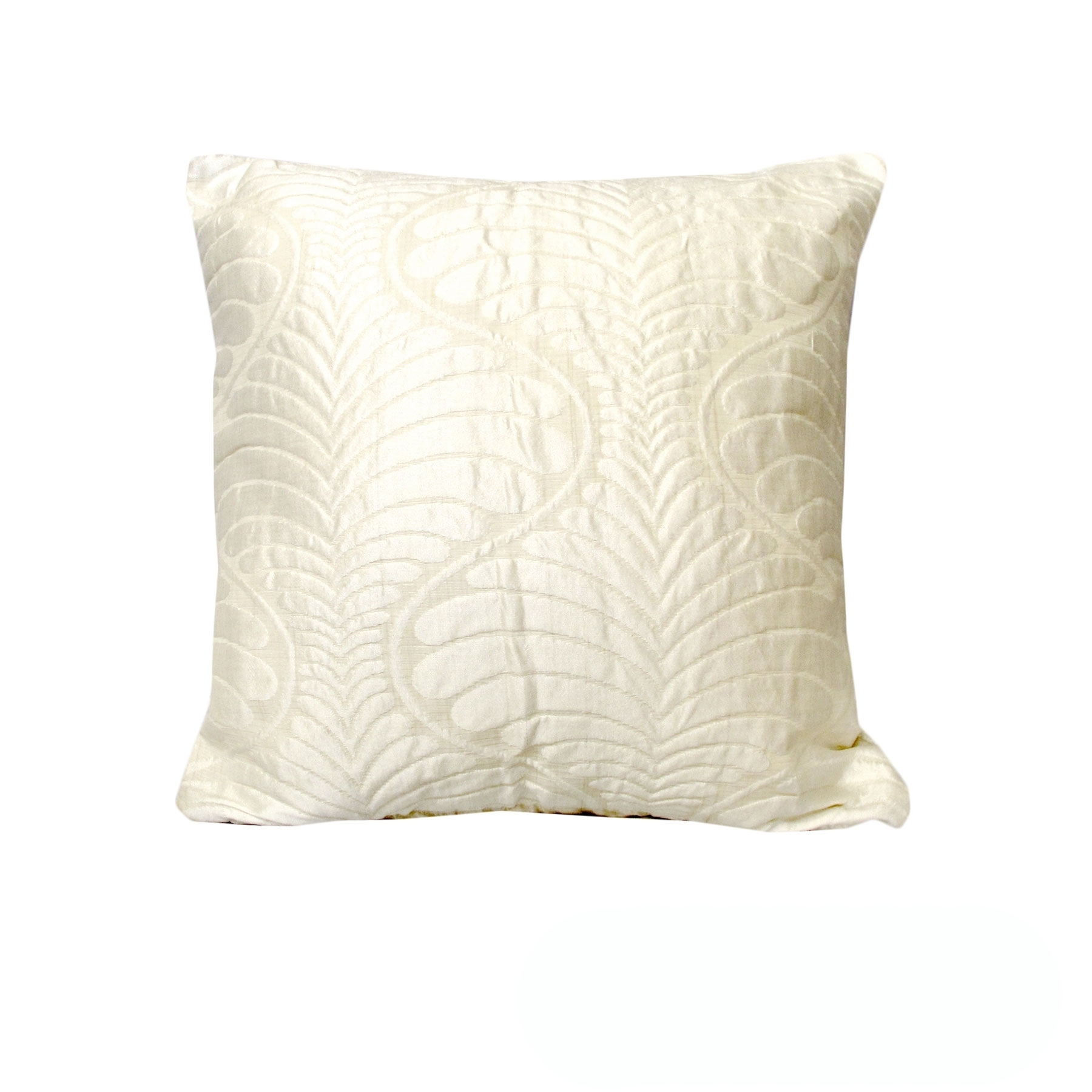 V442-RAP-CUSHIONC-50CMTUXLEAF-IVORY-SQ-208758-00 Rapee Decoration Cushion Cover Tux Leaf - Ivory 50 x 50 cm - Image 1