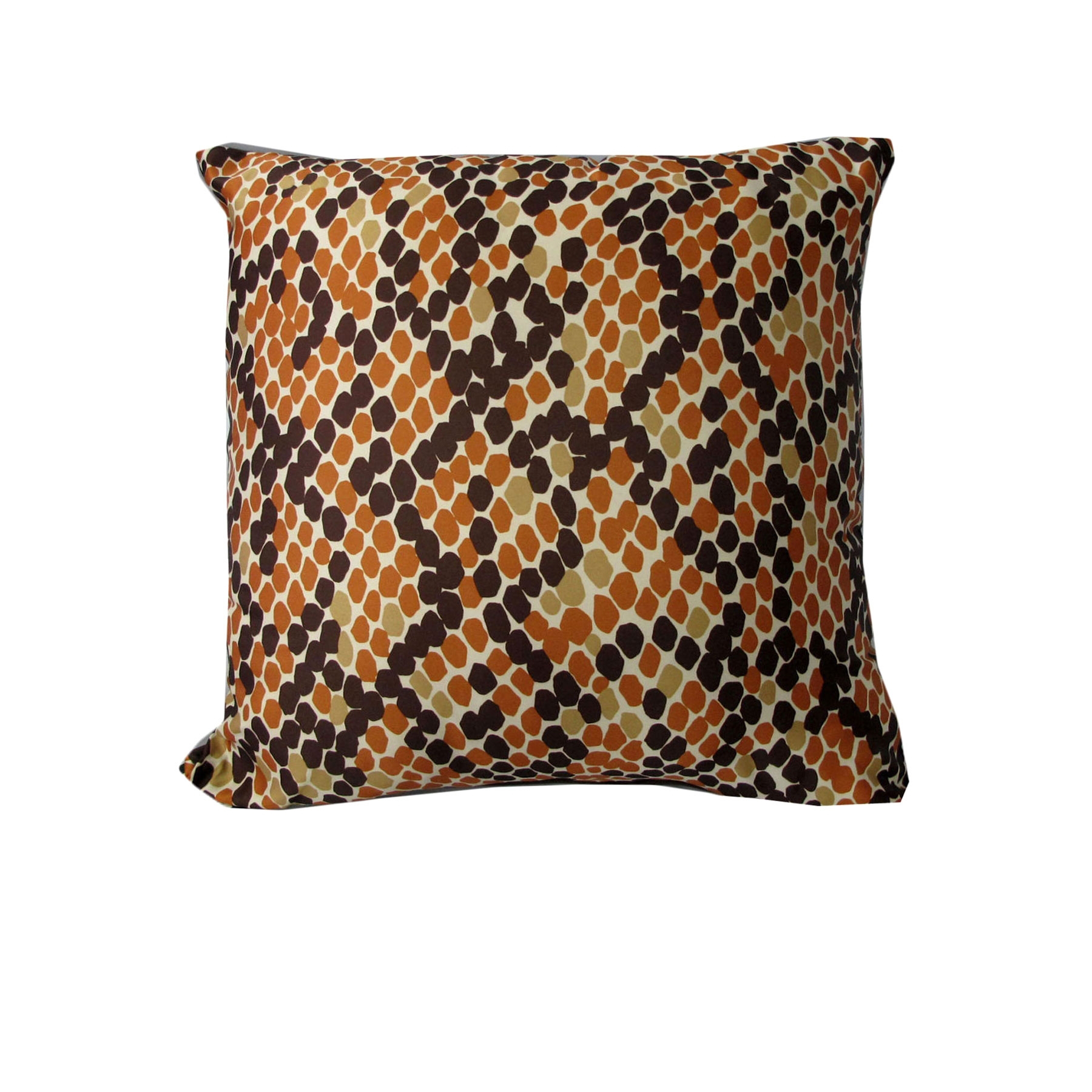 V442-RAP-CUSHIONC-MOROCCOHIVE-ORANGE-SQ-208778-00 Rapee Morocco Hive Orange Faux Silk Cushion Cover 45 x 45 cm - Image 1
