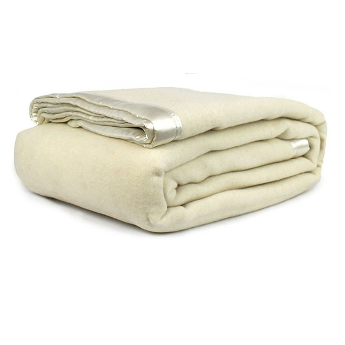 V442-WAM-BLANKET-400GSMWOOL-IVORY-QS-204842-00 Jason 400GSM Australian Washable Wool Blanket Ivory Queen/King - Image 1