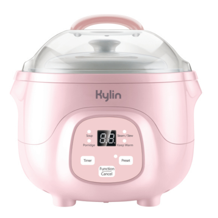 V445-C130239-84589-00 Kylin Electric Multi-Stew cooker 0.7L AU-K1007 - Pink - Image 1