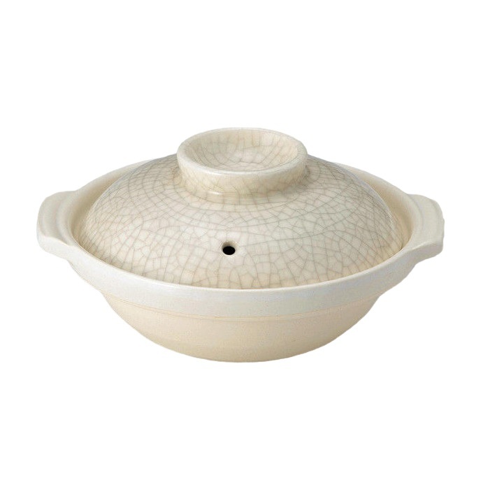 V445-C210308-94292-00 Donabe Japanese Ginpo 31cm Clay Pot Ceramic Hot Pot Casserole #10 5-6 people 2.9L - Image 1